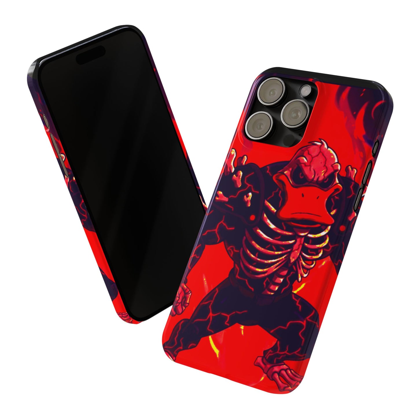 Halloween Agent Quacks Series Slim Phone Cases - Skeleton Quacks Design