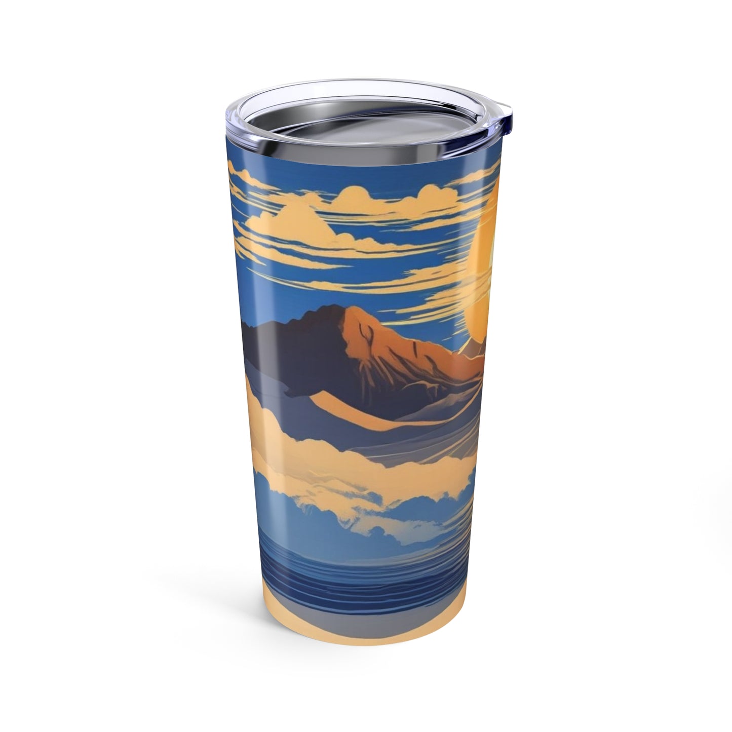 Scenic Landscape Tumbler 20oz - Ideal for Travel, Outdoor Adventures, Beach Days, Gift for Nature Lovers, Eco-Friendly Drinkware
