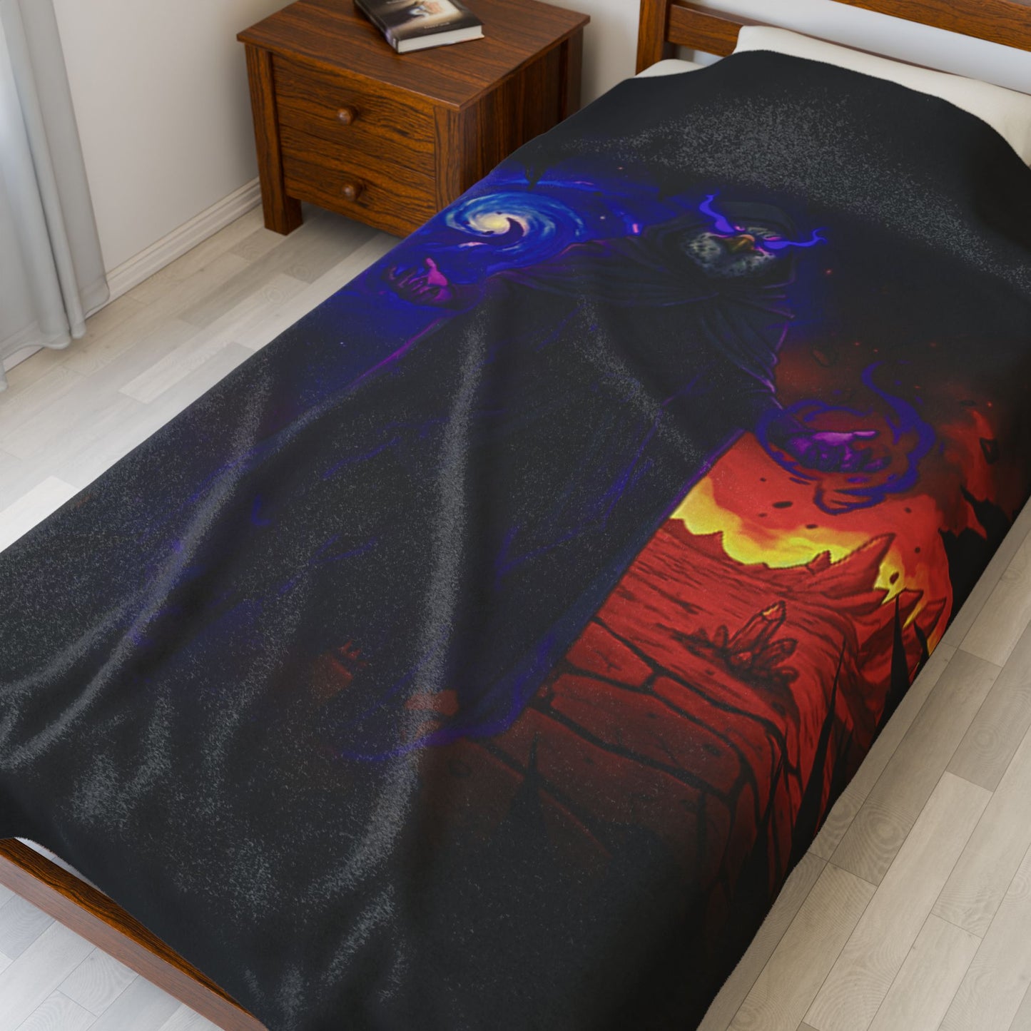 Halloween Agent Quacks Series Velveteen Plush Blanket - Wizard Talon Design
