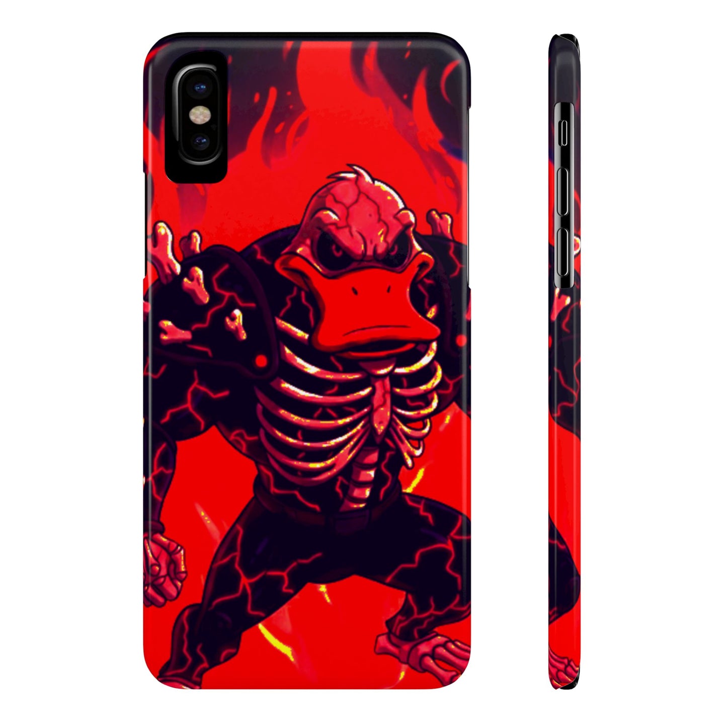 Halloween Agent Quacks Series Slim Phone Cases - Skeleton Quacks Design