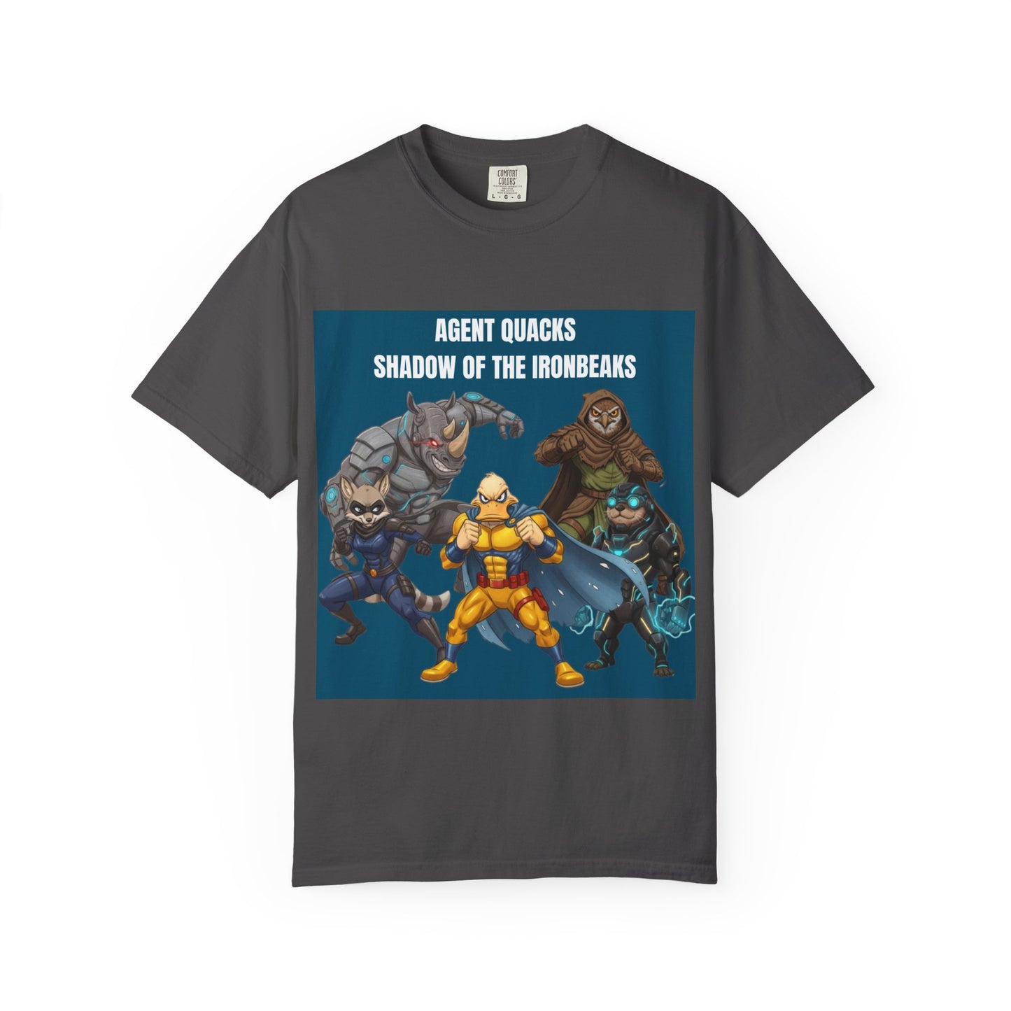 Agent Quacks – Shadow of the Iron Beaks | Unisex Garment-Dyed T-Shirt