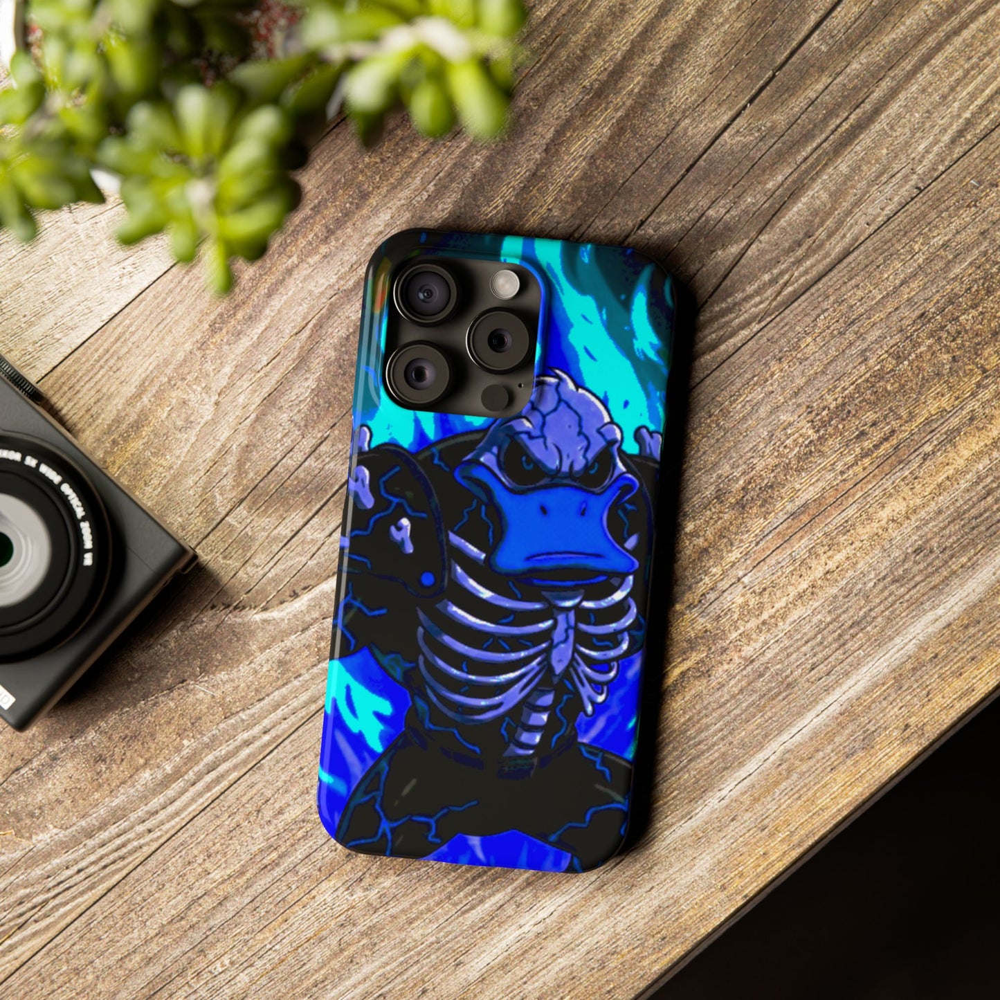 Halloween Agent Quacks Series Slim Phone Cases - Skeleton Quacks Design