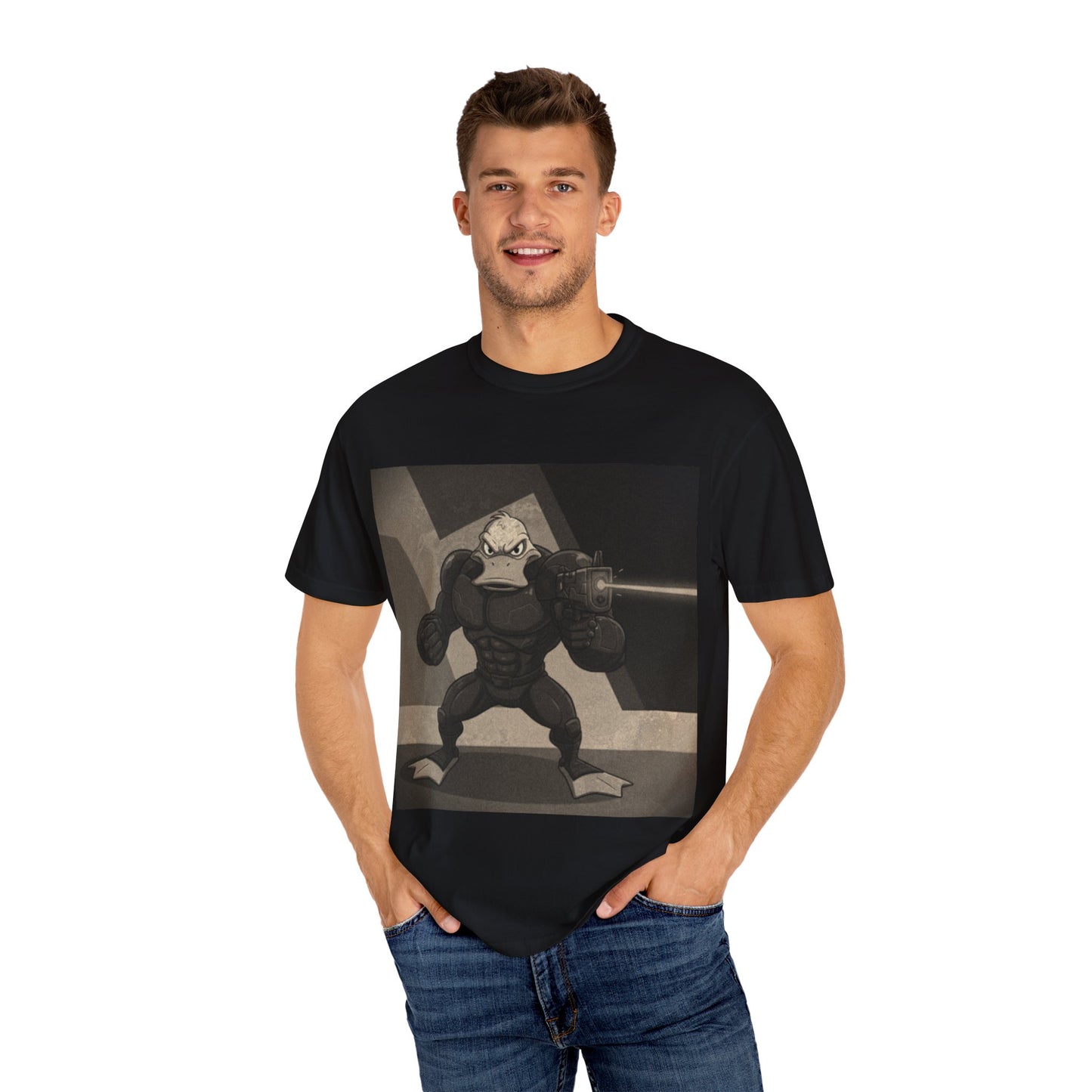 Agent Quacks Series Unisex T-shirt - B/W Quacks Design