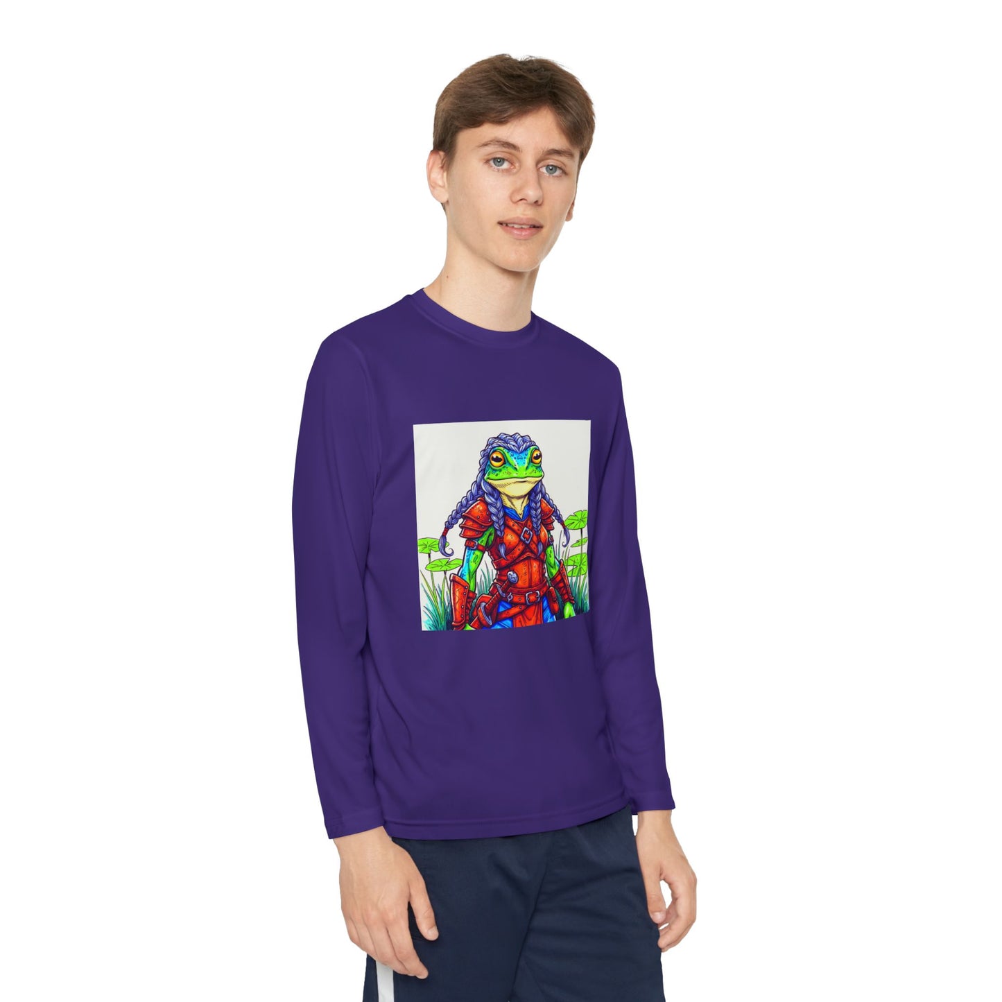 Agent Quacks Series Youth Long Sleeve Competitor Tee - Sarella Design