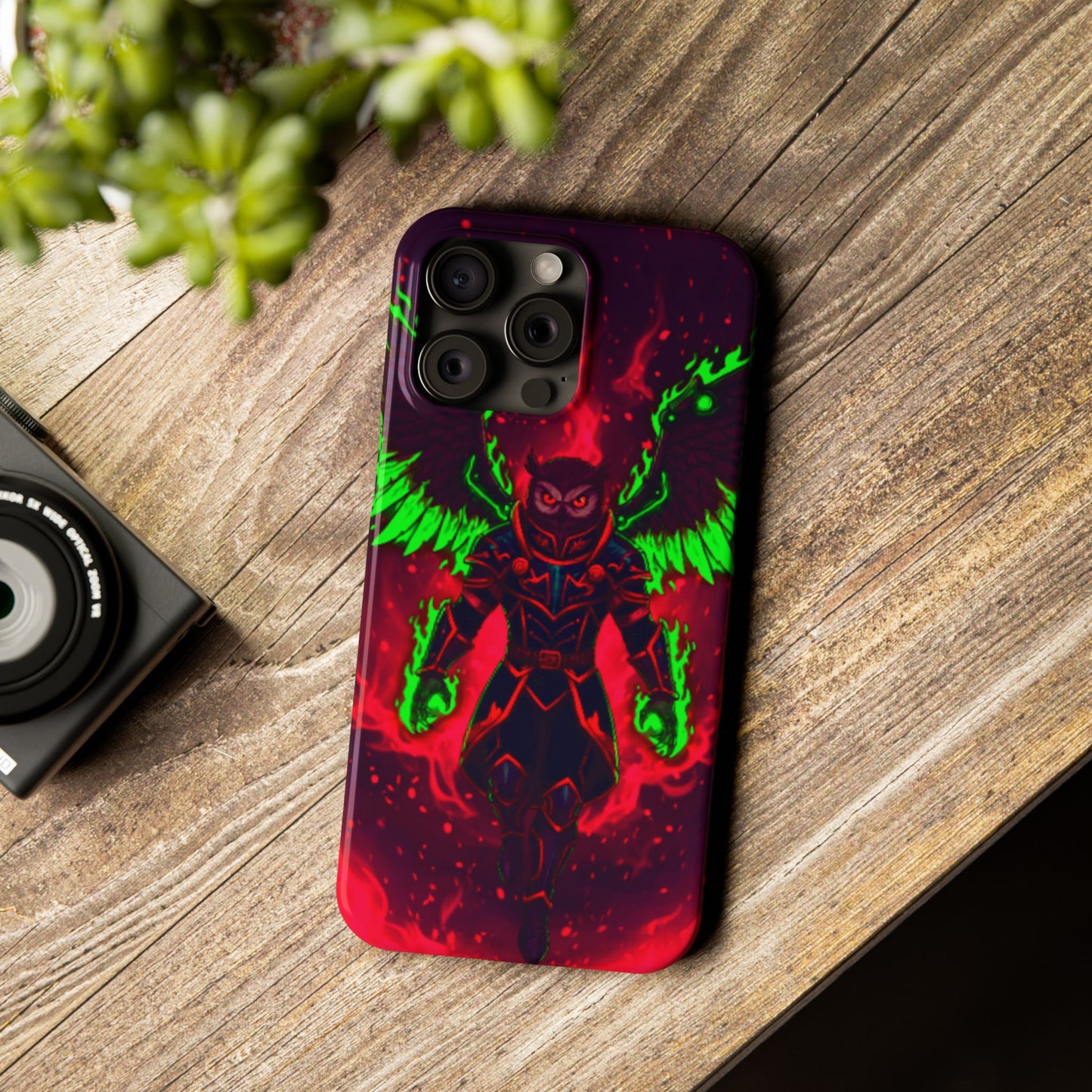 Halloween Agent Quacks Series Slim Phone Cases - Fiery General Onyx Design