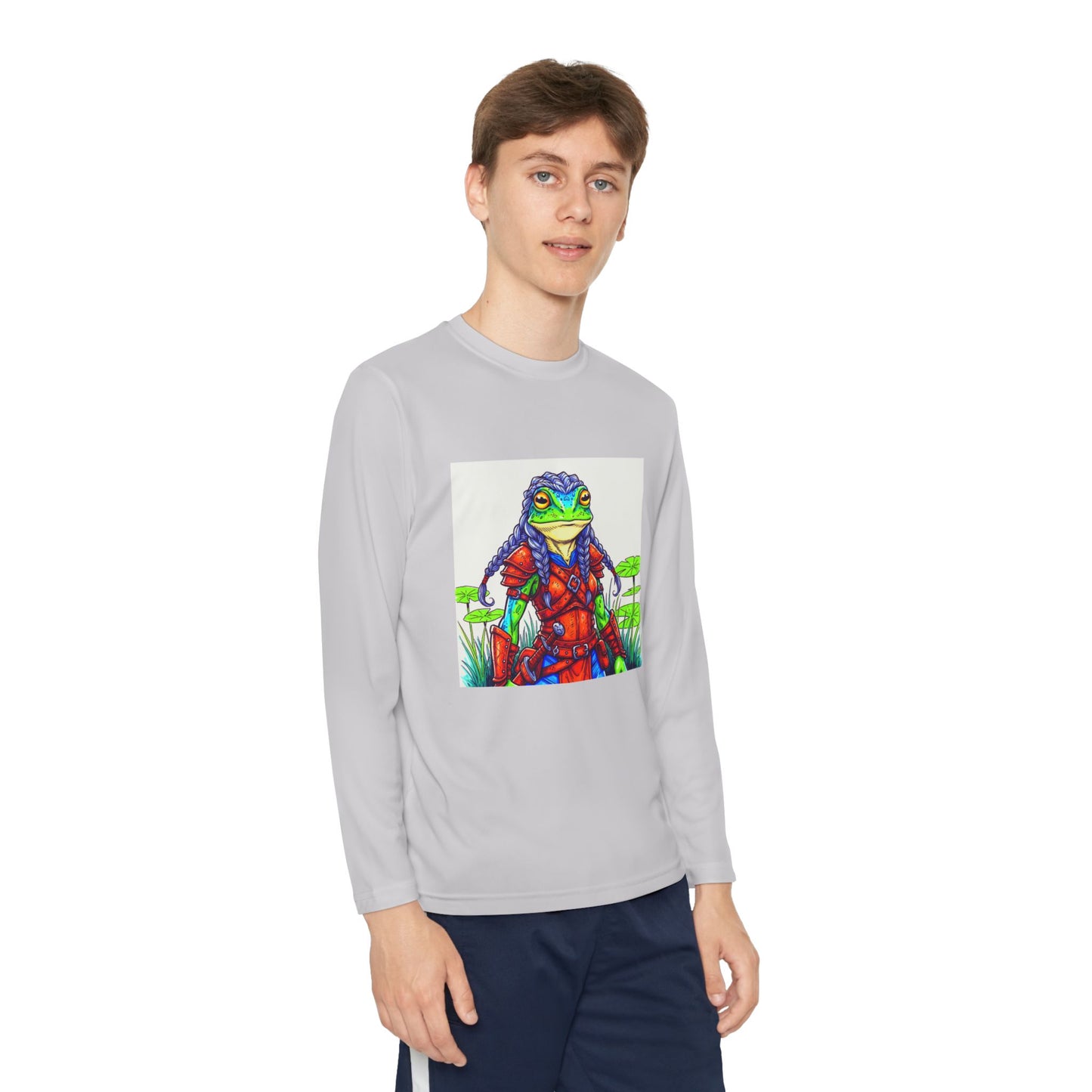 Agent Quacks Series Youth Long Sleeve Competitor Tee - Sarella Design