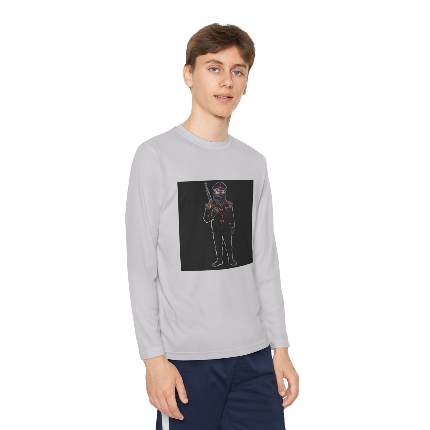 Agent Quacks Series Youth Long Sleeve Competitor Tee - General Talon Design