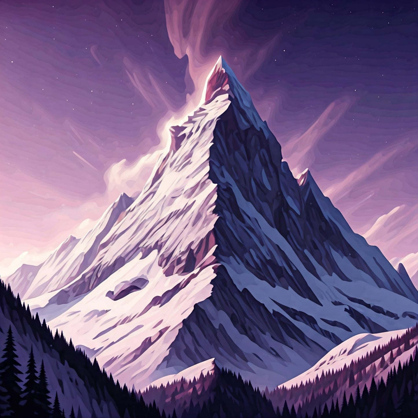 A Mix of beautiful Snowy Mountain Landscapes and Abstract Super bundle pack of 190