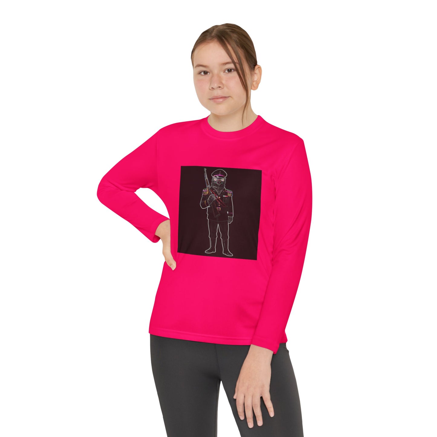 Agent Quacks Series Youth Long Sleeve Competitor Tee - General Talon Design