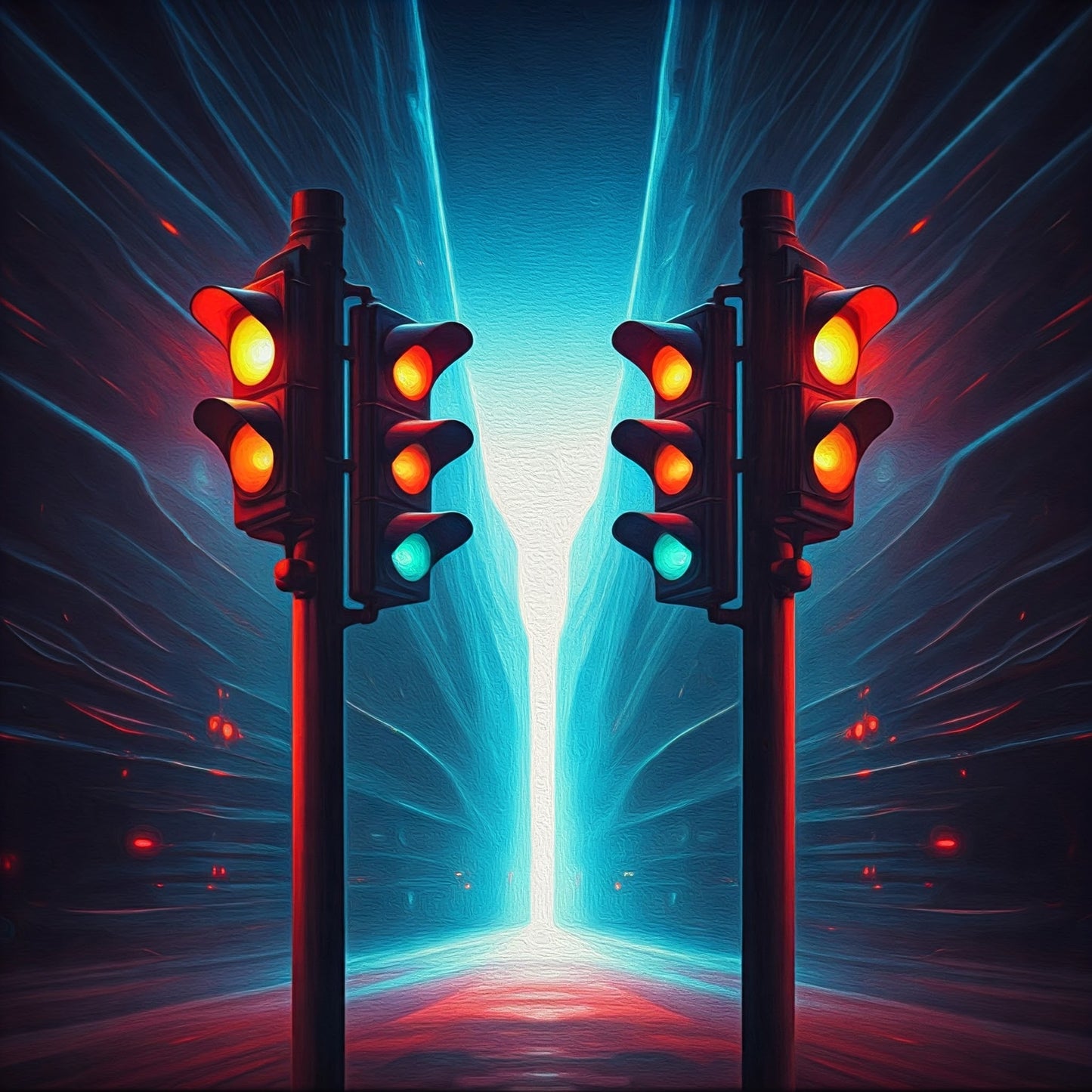 Traffic Light Art Collection 16 Image Bundle