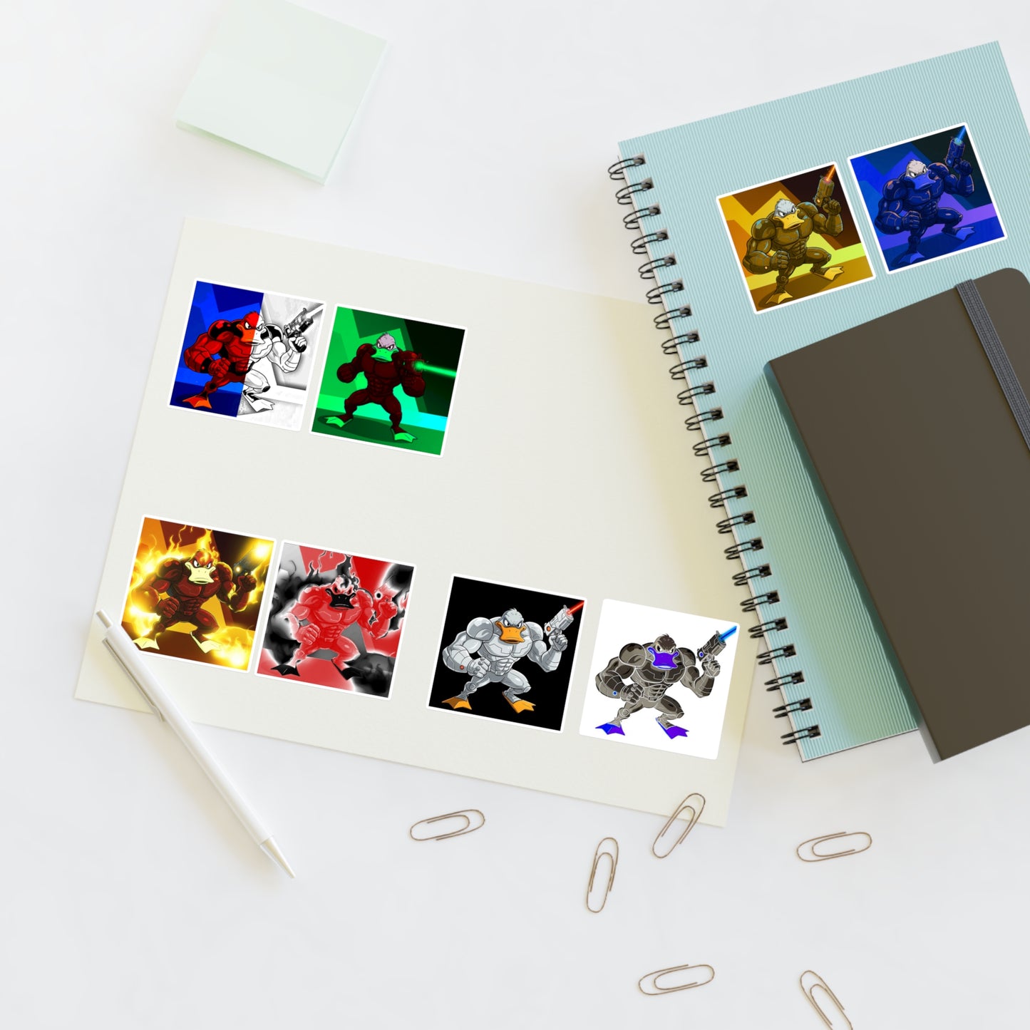 Agent Quacks Series Sticker Sheets - Quacks Design