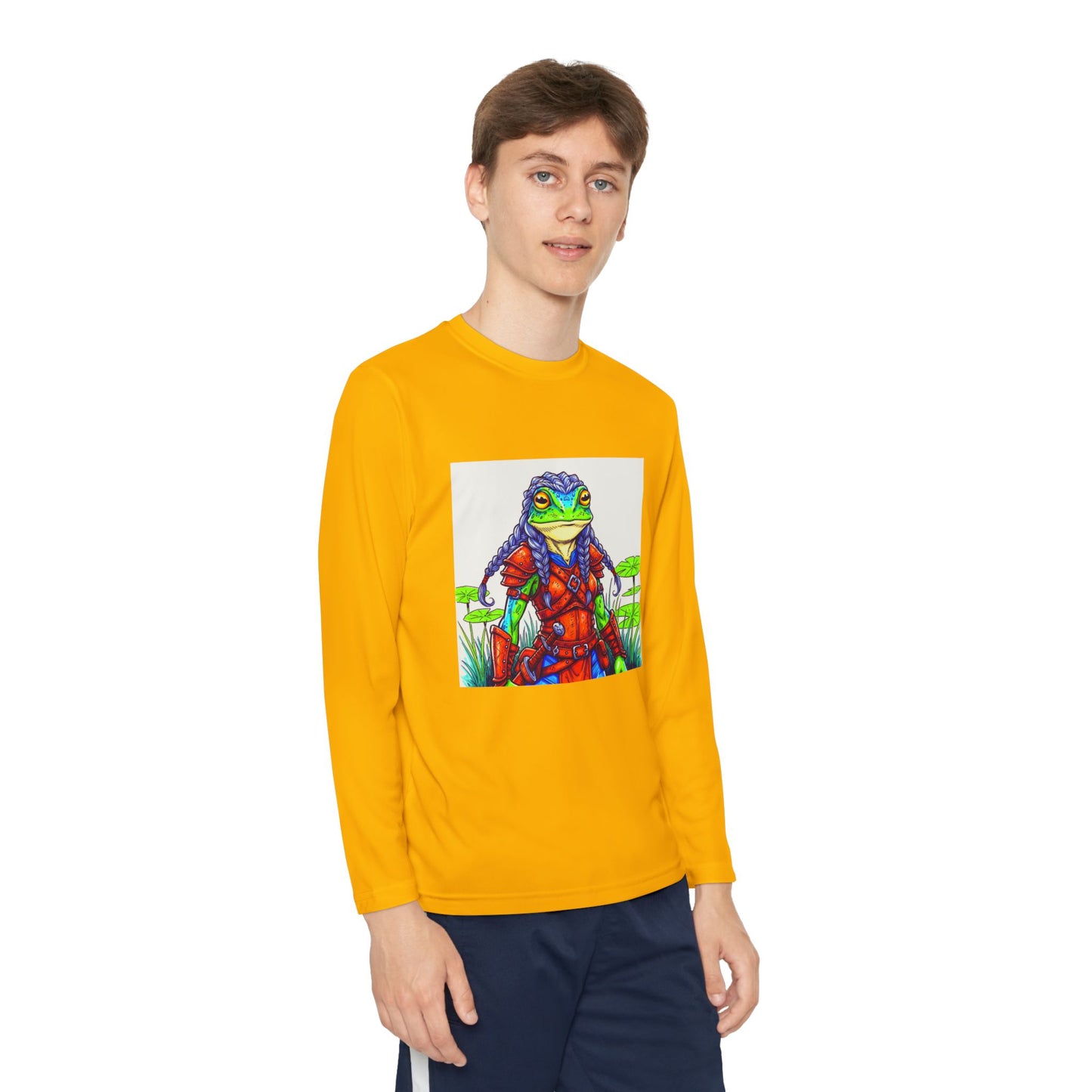 Agent Quacks Series Youth Long Sleeve Competitor Tee - Sarella Design