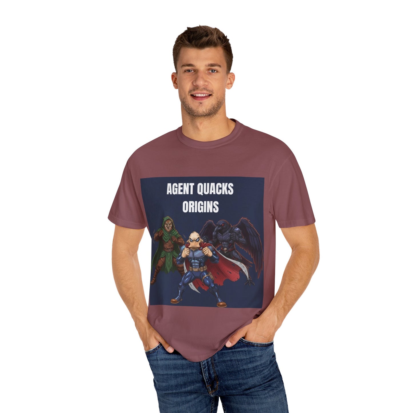 Agent Quacks – Origins | Unisex Garment-Dyed T-Shirt