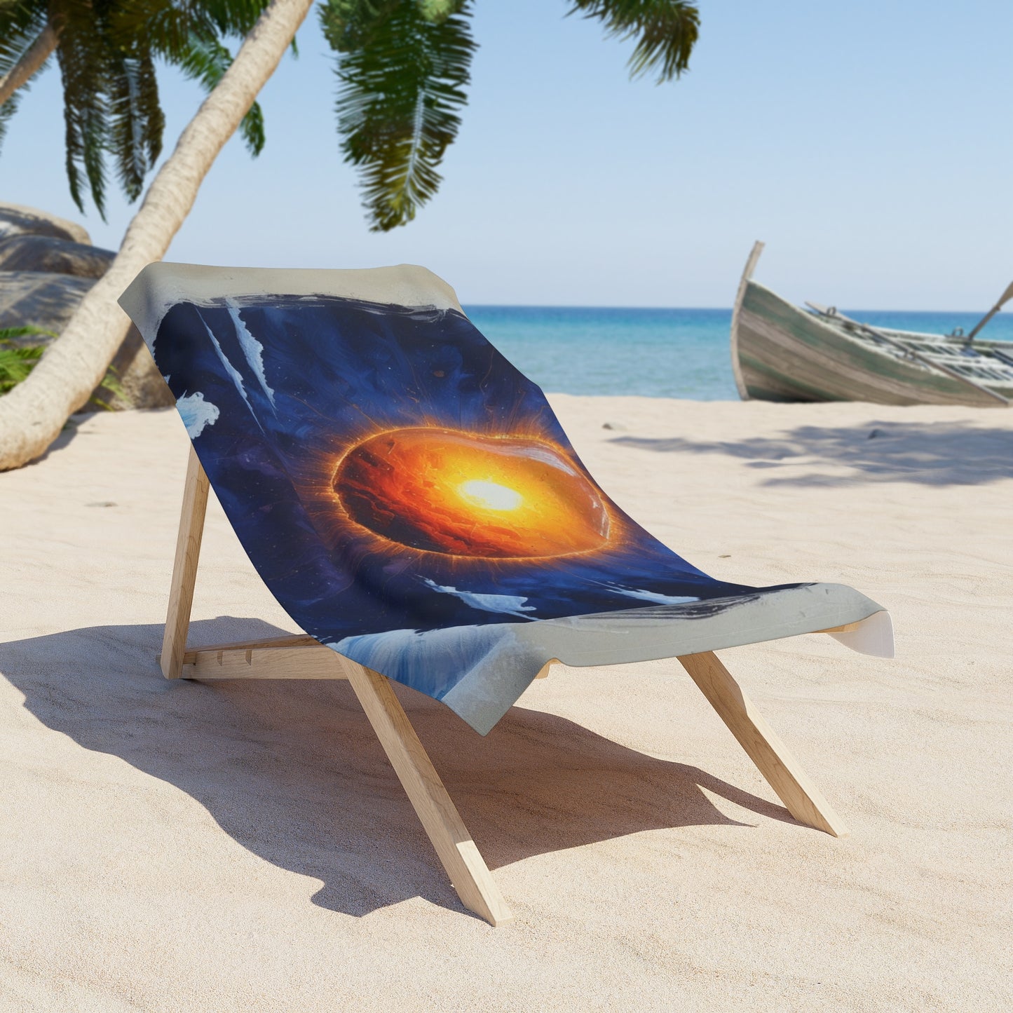 Icy Sun Beach Towel