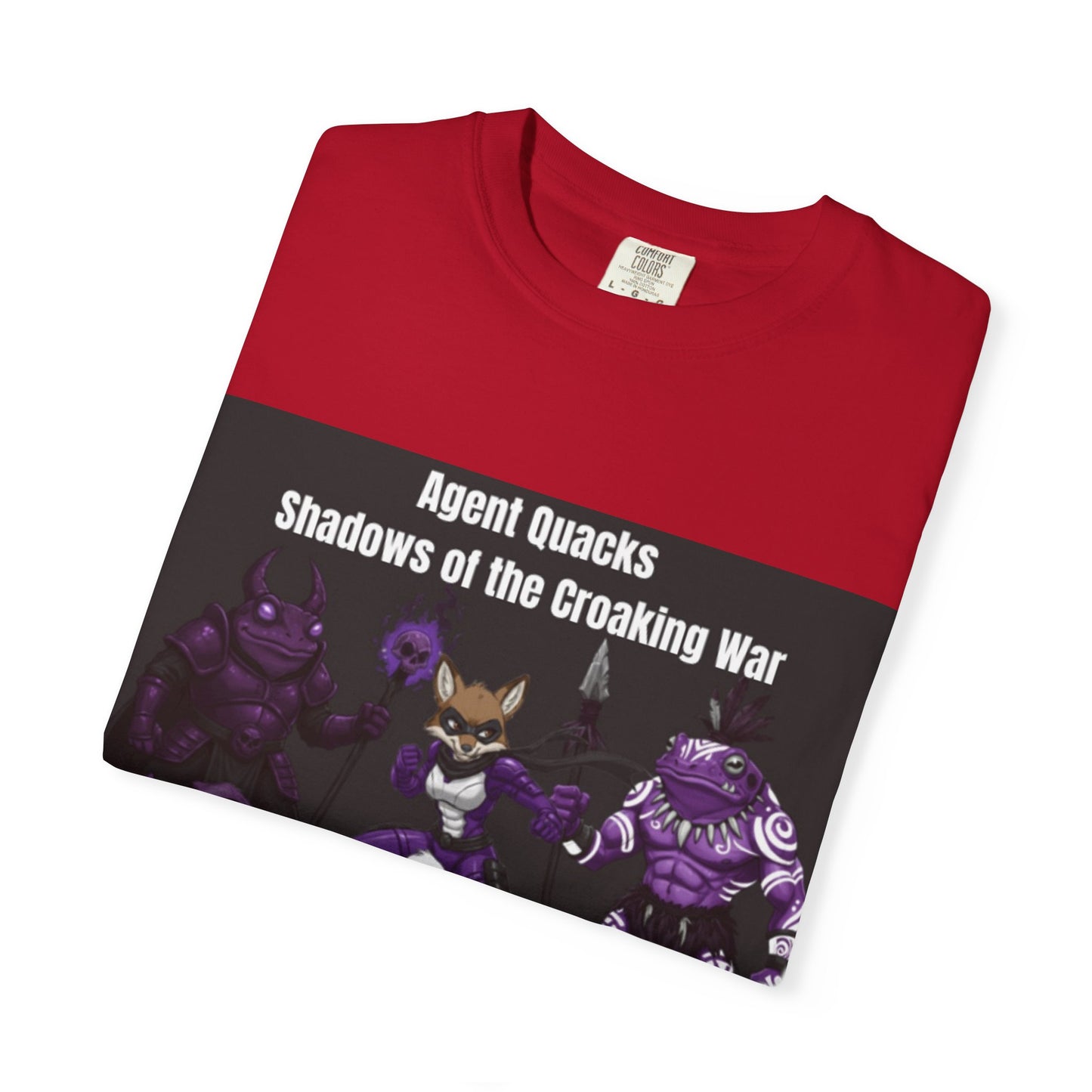 Agent Quacks – Shadows of the Croaking War | Unisex Garment-Dyed T-Shirt
