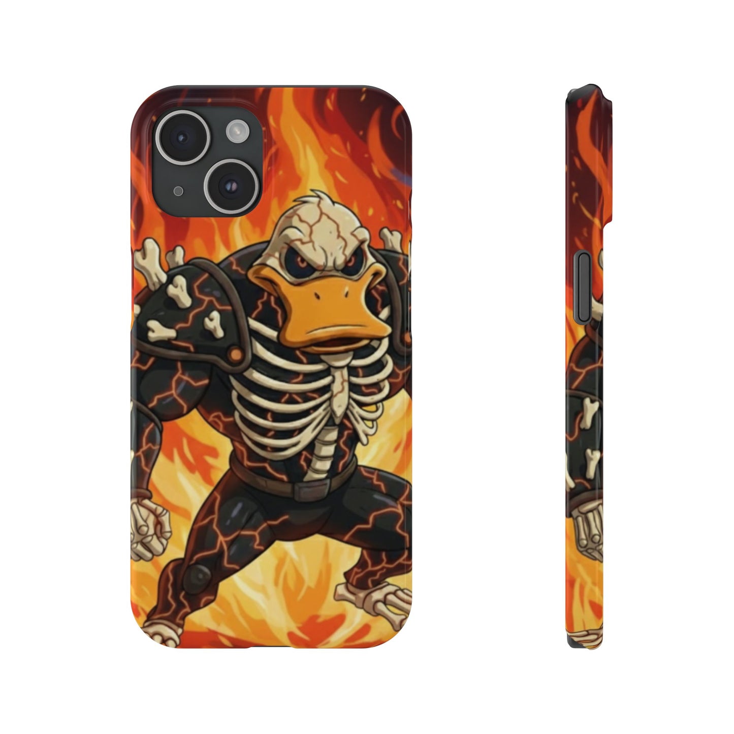 Halloween Agent Quacks Series Slim Phone Cases - Skeleton Quacks Design