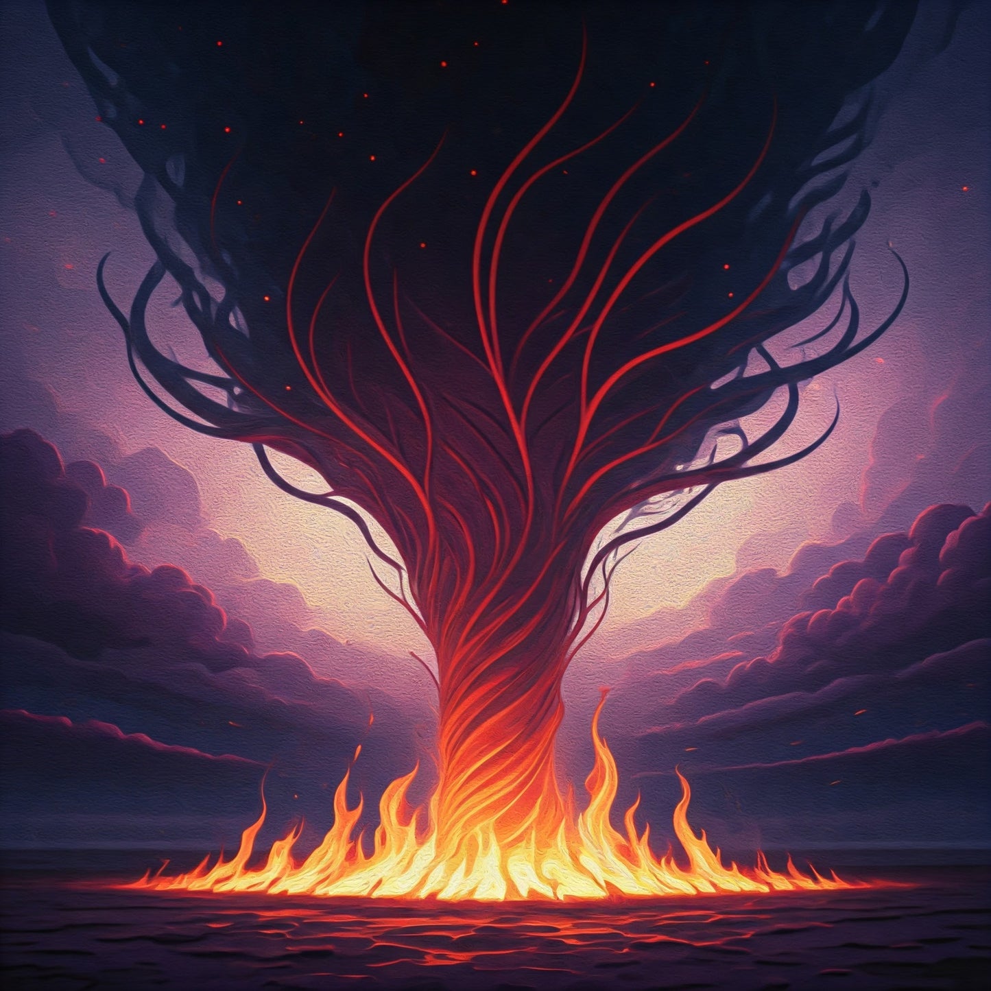 Purple Fire Vortex