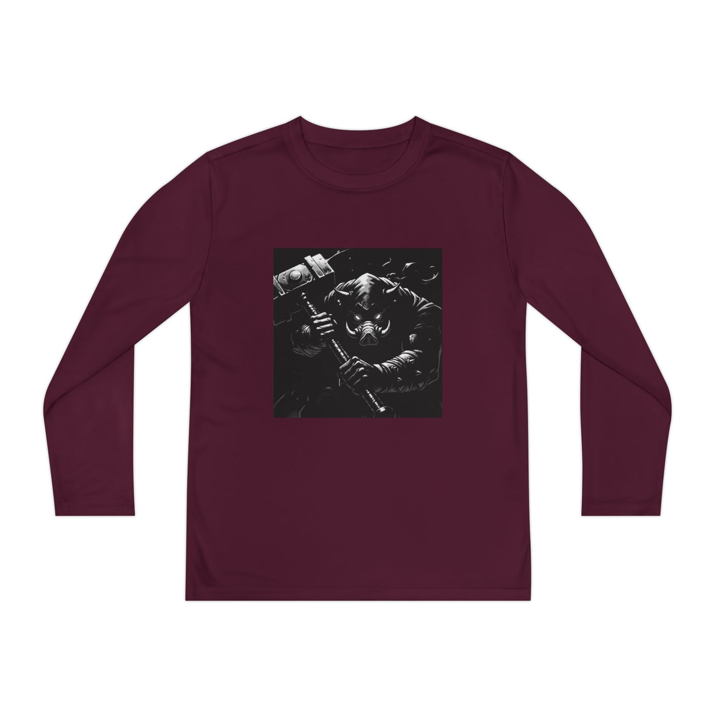 Agent Quacks Series Youth Long Sleeve Competitor Tee - Bloodtusk Design