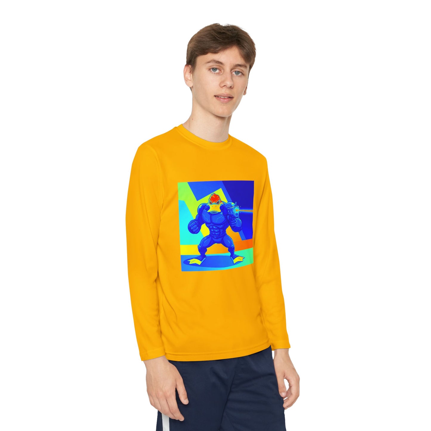 Agent Quacks Series Youth Long Sleeve Competitor Tee - Quacks Design