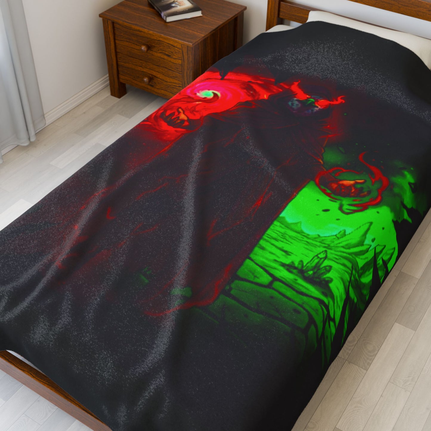 Halloween Agent Quacks Series Velveteen Plush Blanket - Wizard Talon Design
