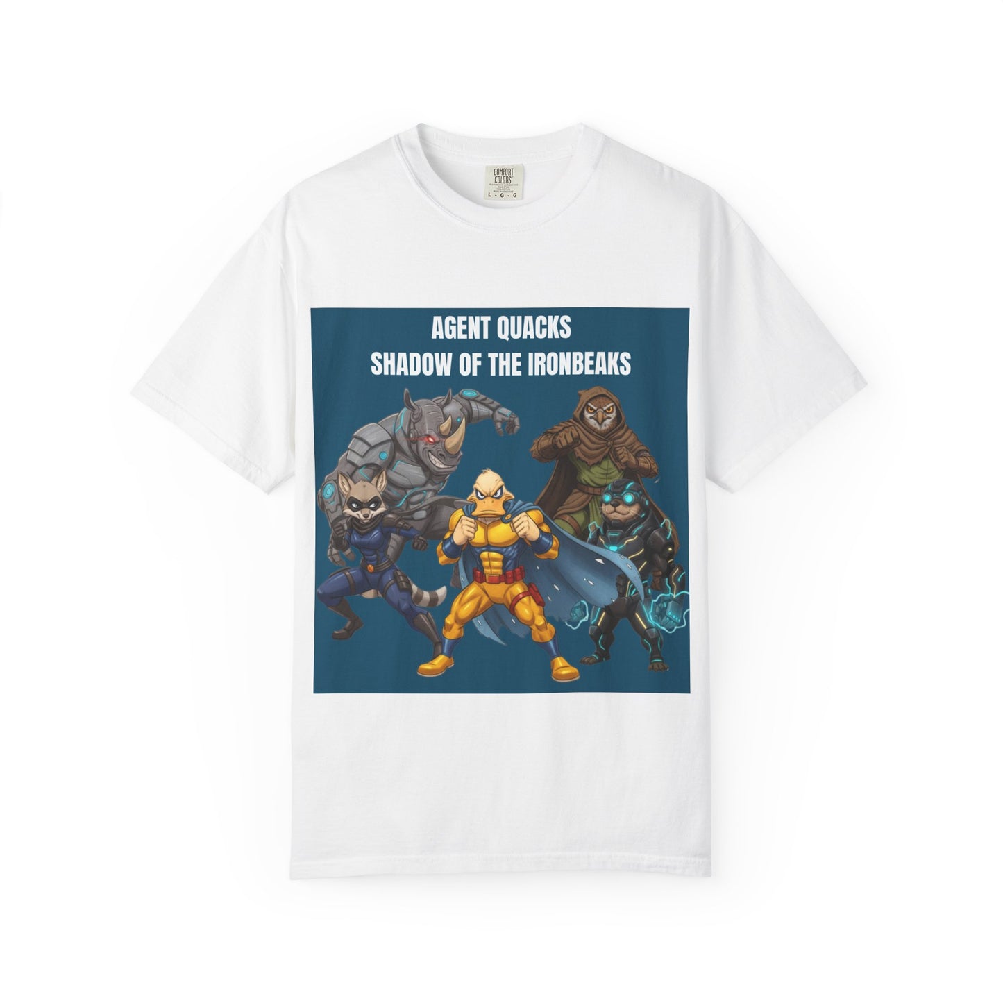 Agent Quacks – Shadow of the Iron Beaks | Unisex Garment-Dyed T-Shirt