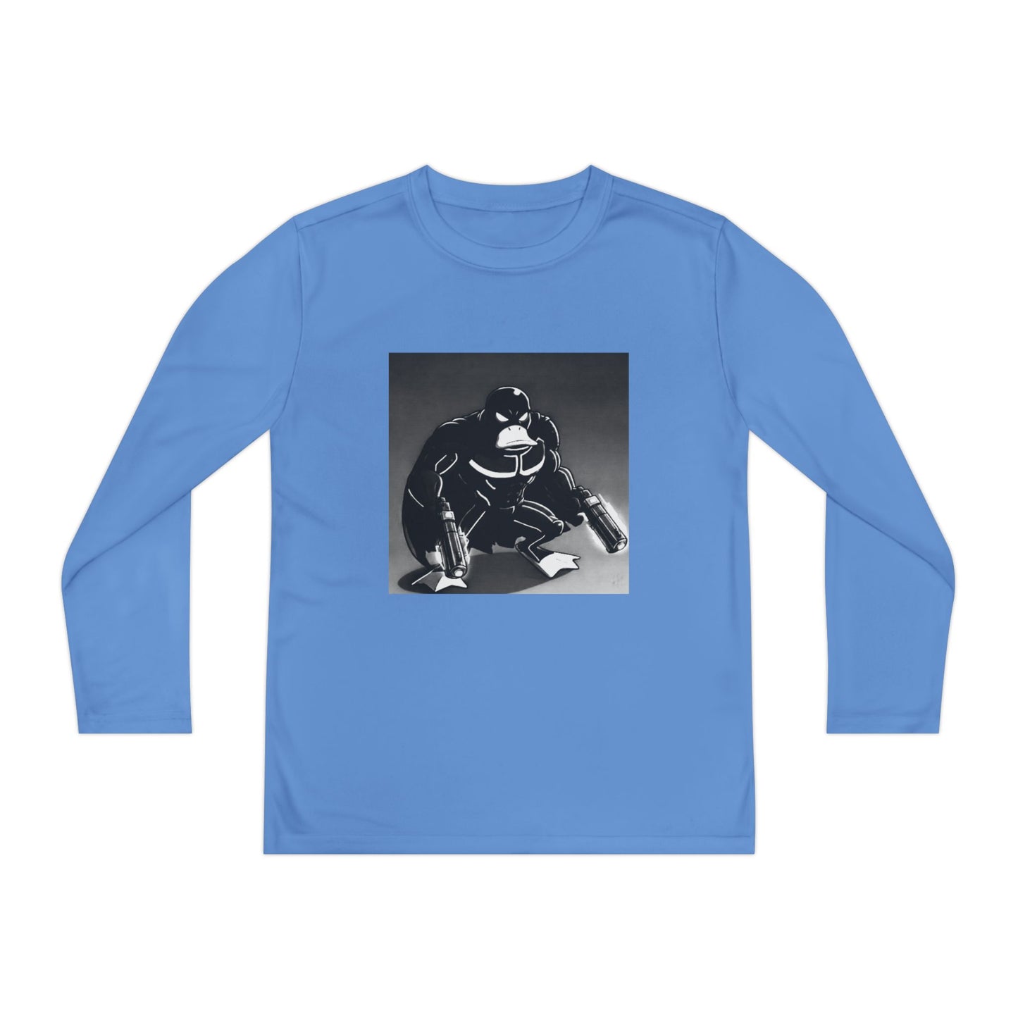 Agent Quacks Series Youth Long Sleeve Competitor Tee - Vigilante Quacks Design
