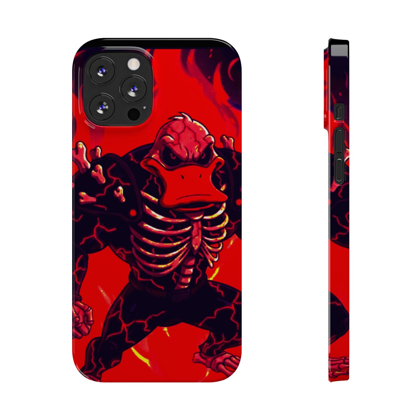 Halloween Agent Quacks Series Slim Phone Cases - Skeleton Quacks Design