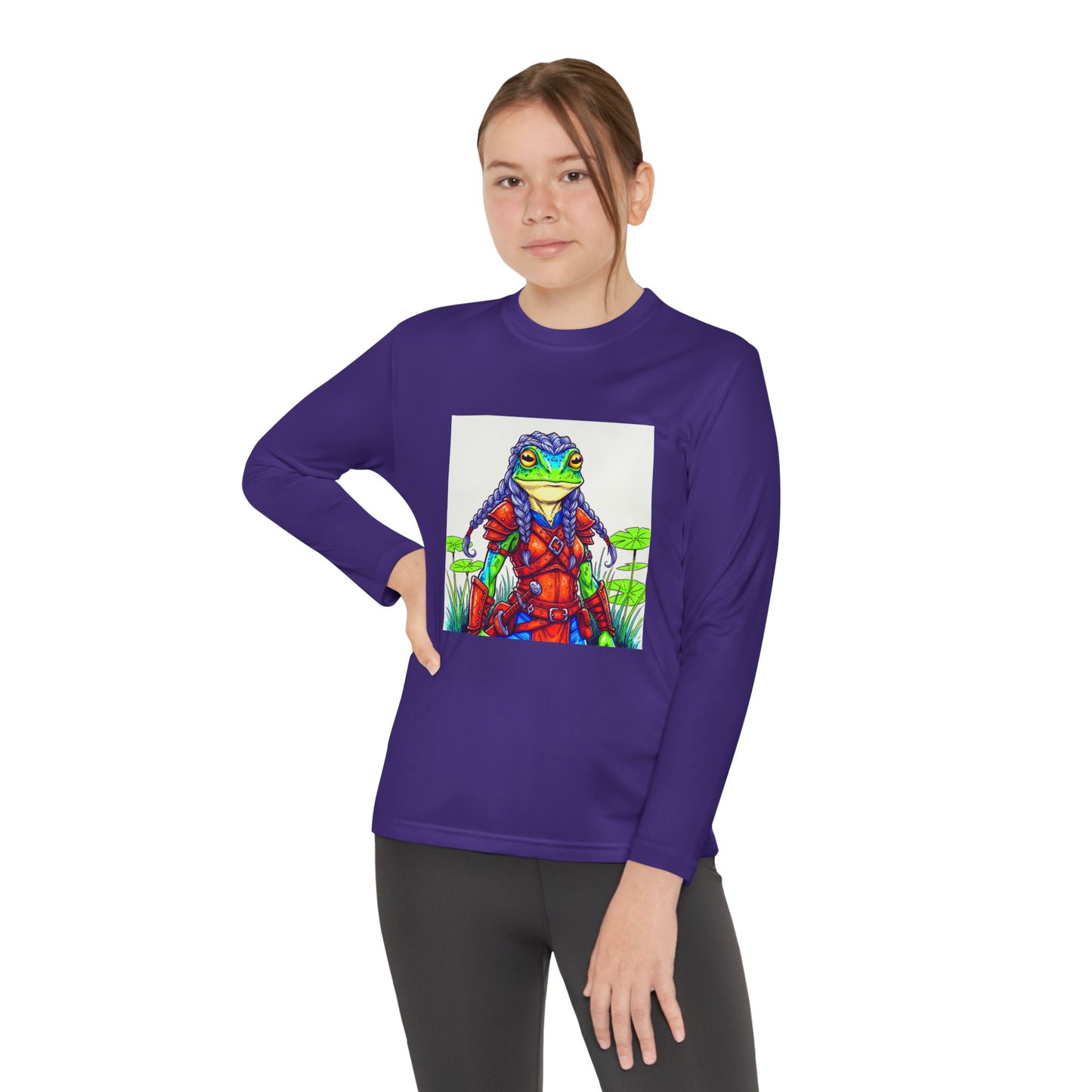 Agent Quacks Series Youth Long Sleeve Competitor Tee - Sarella Design