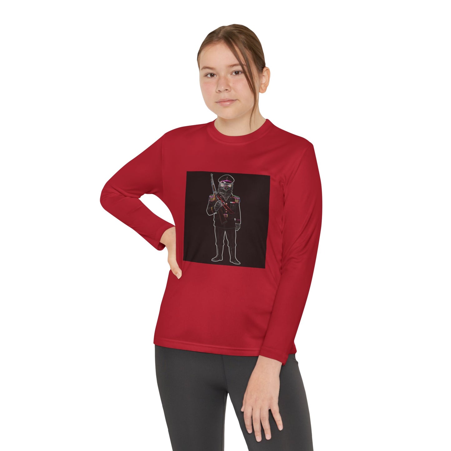 Agent Quacks Series Youth Long Sleeve Competitor Tee - General Talon Design