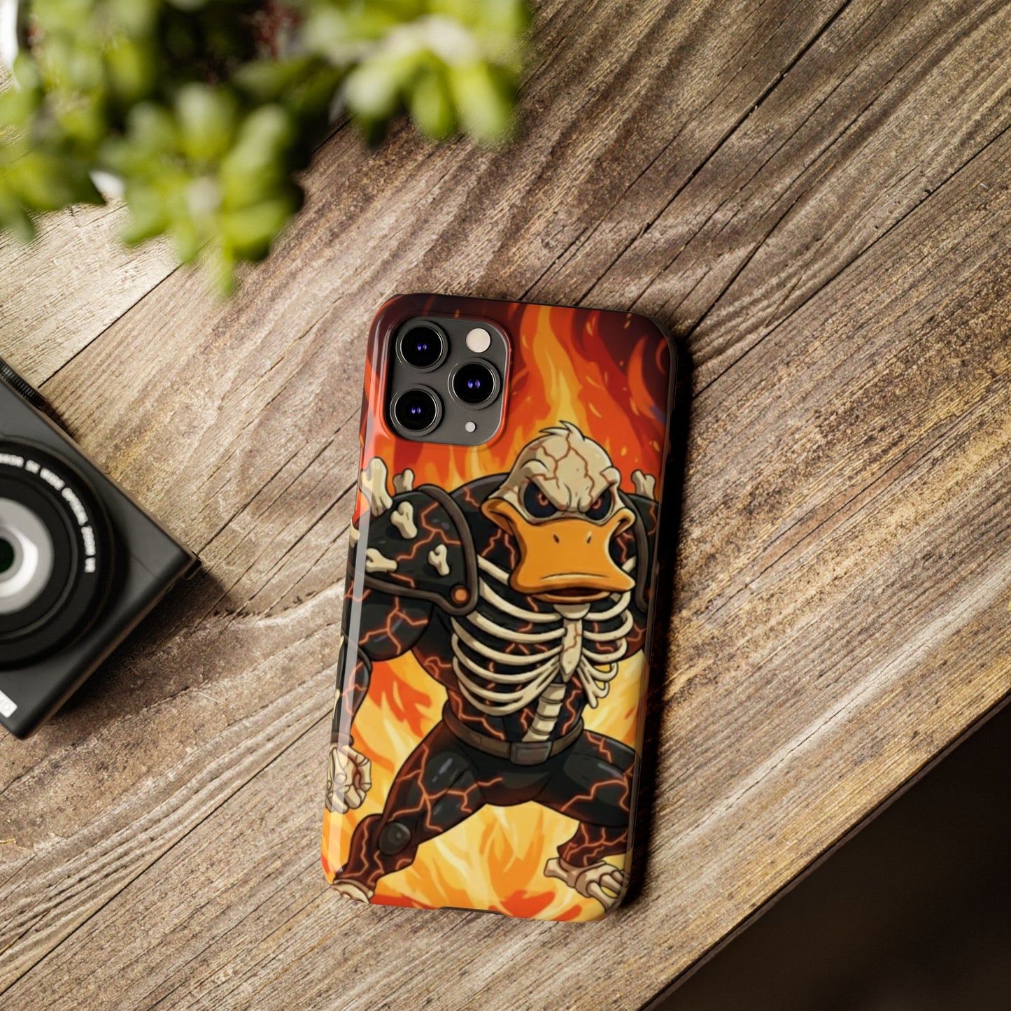 Halloween Agent Quacks Series Slim Phone Cases - Skeleton Quacks Design