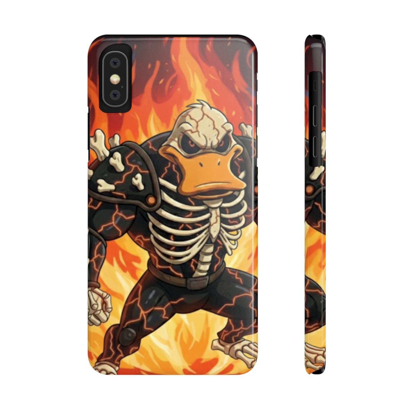 Halloween Agent Quacks Series Slim Phone Cases - Skeleton Quacks Design