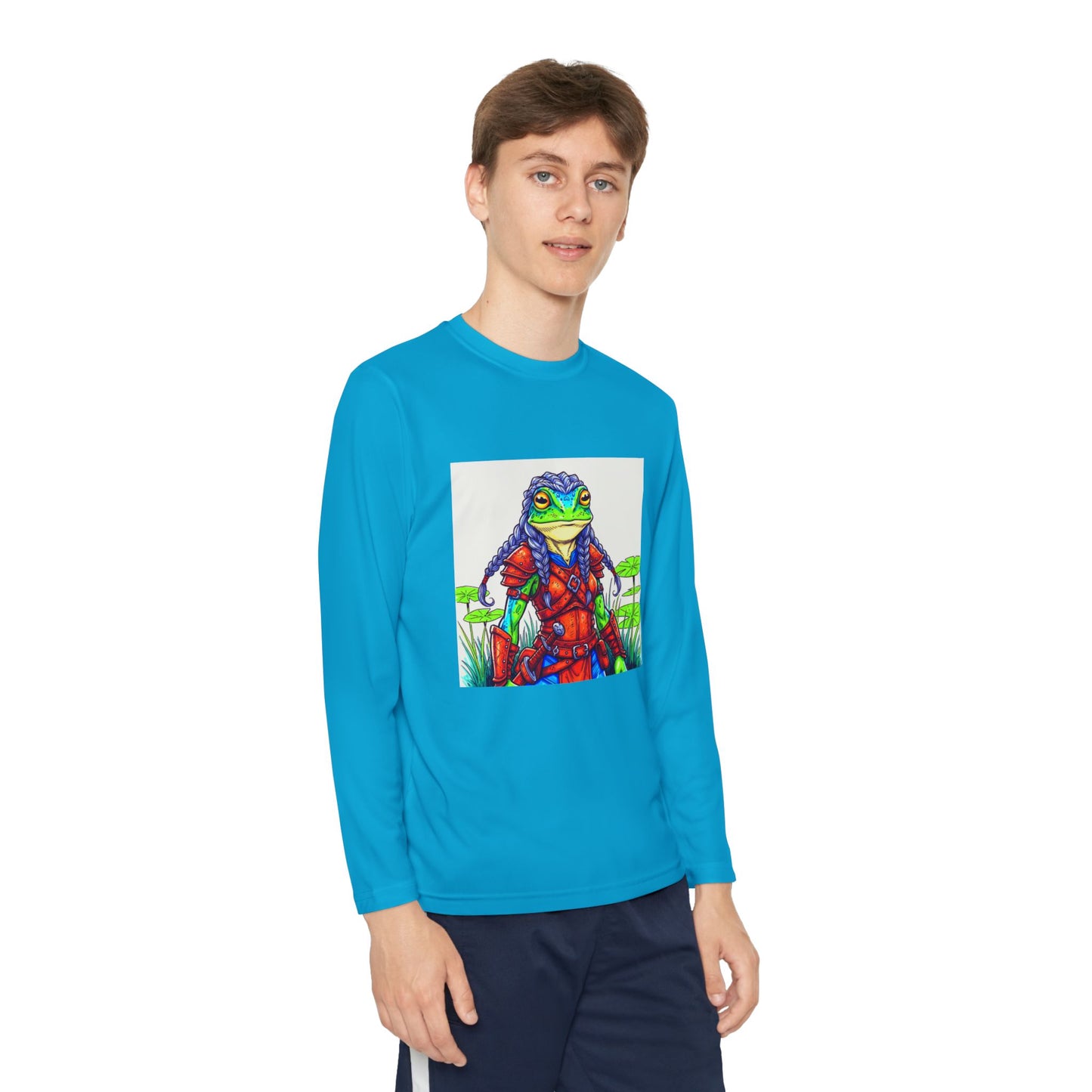 Agent Quacks Series Youth Long Sleeve Competitor Tee - Sarella Design