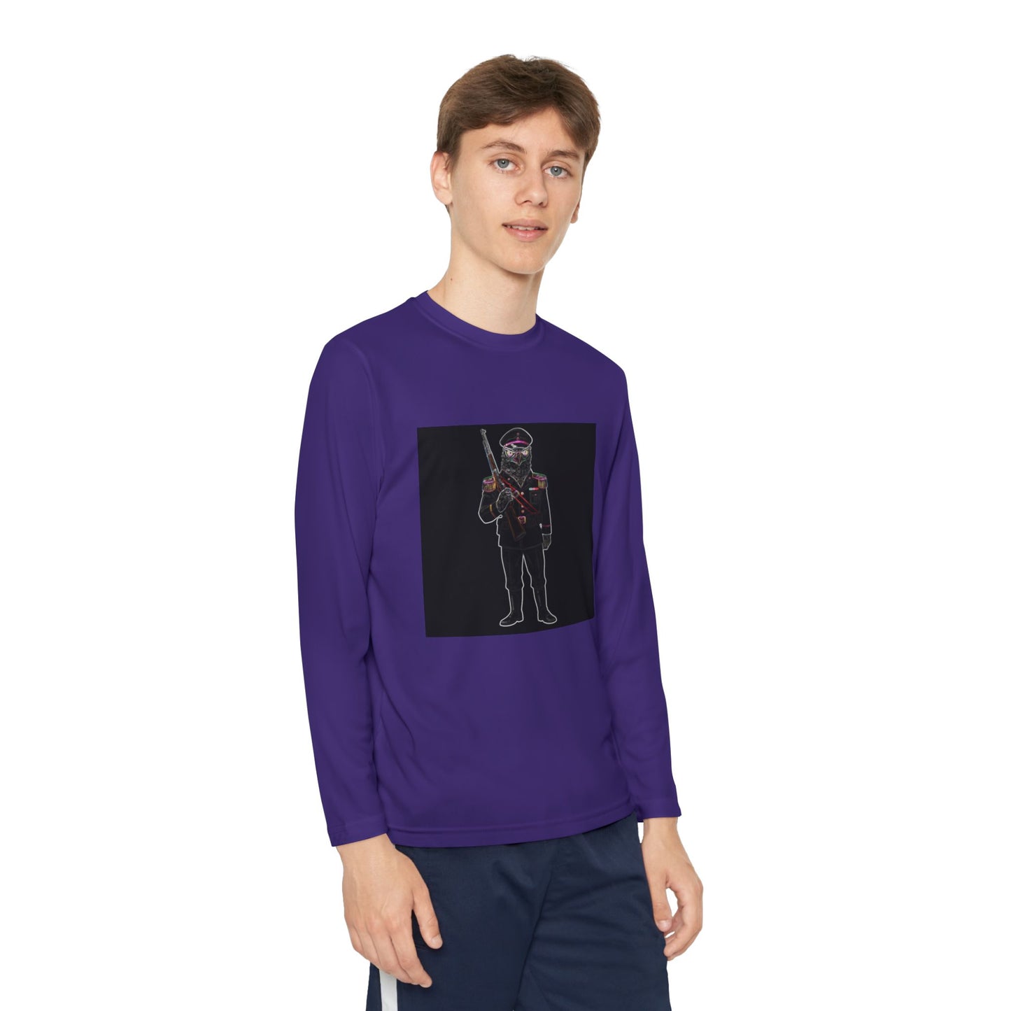 Agent Quacks Series Youth Long Sleeve Competitor Tee - General Talon Design