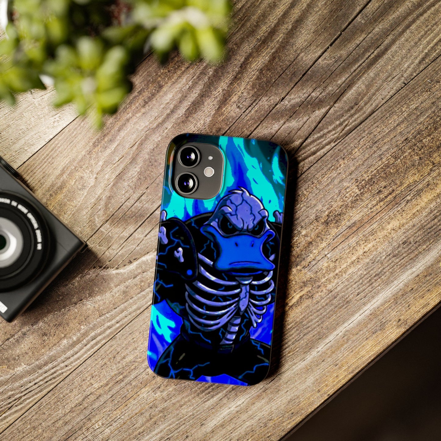 Halloween Agent Quacks Series Slim Phone Cases - Skeleton Quacks Design
