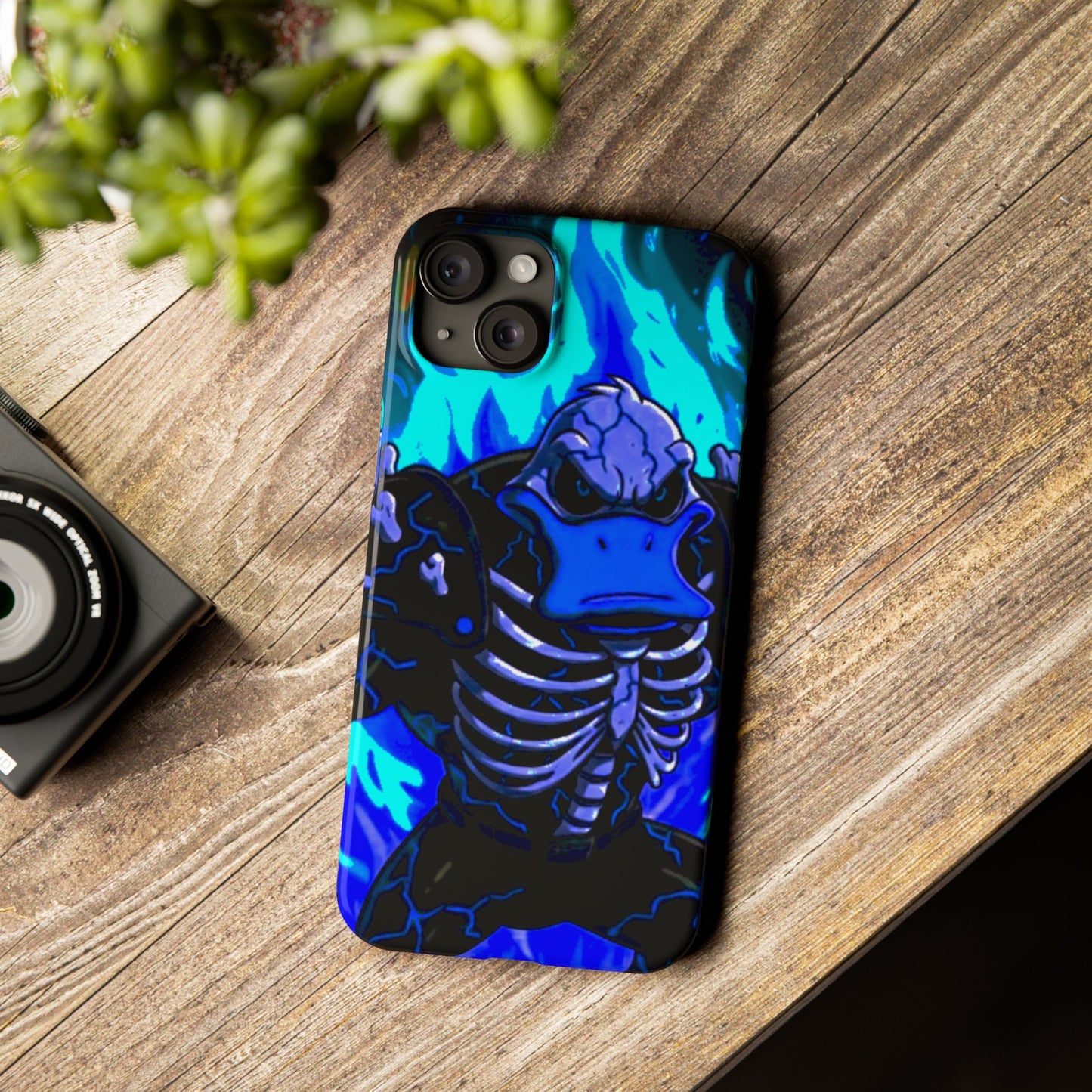 Halloween Agent Quacks Series Slim Phone Cases - Skeleton Quacks Design