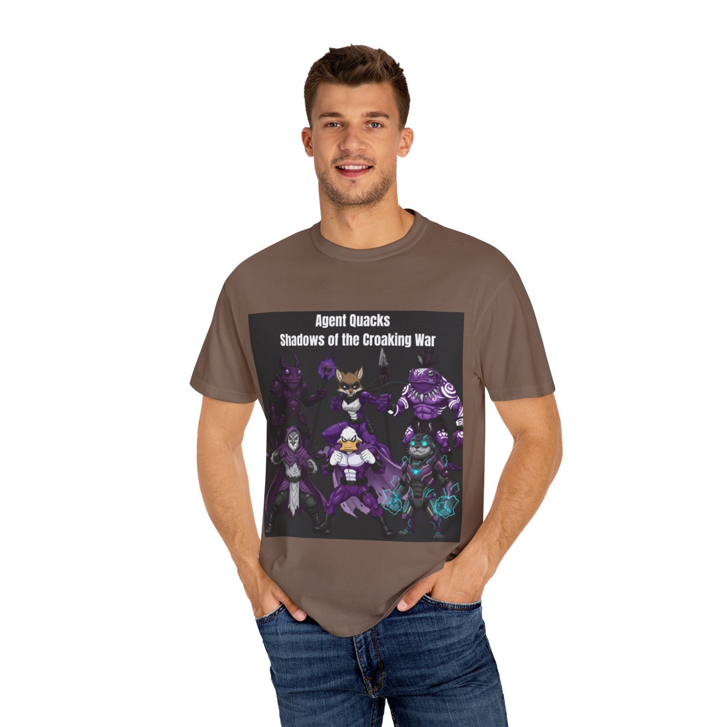 Agent Quacks – Shadows of the Croaking War | Unisex Garment-Dyed T-Shirt