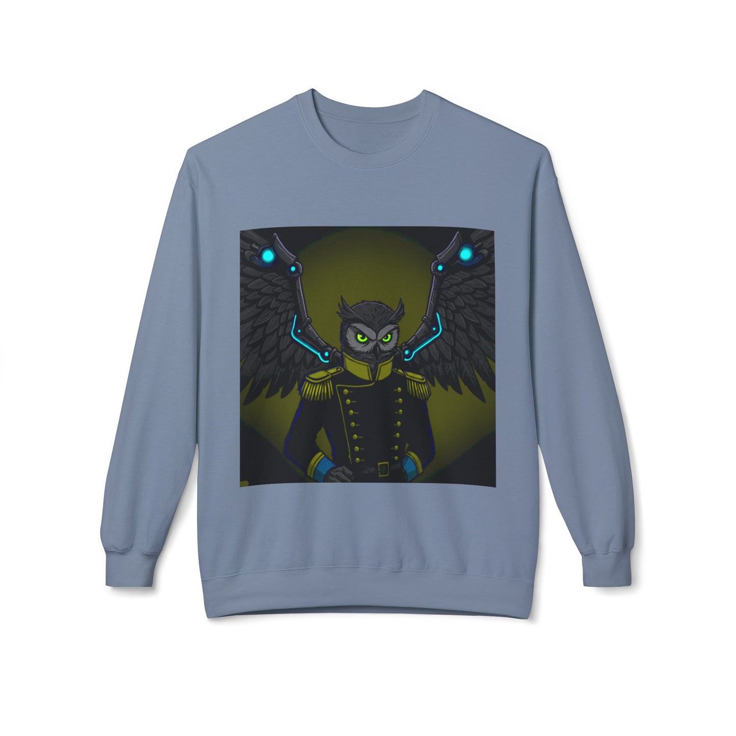 Agent Quacks Series Unisex Midweight Softstyle Fleece Crewneck Sweatshirt - General Onyx Design