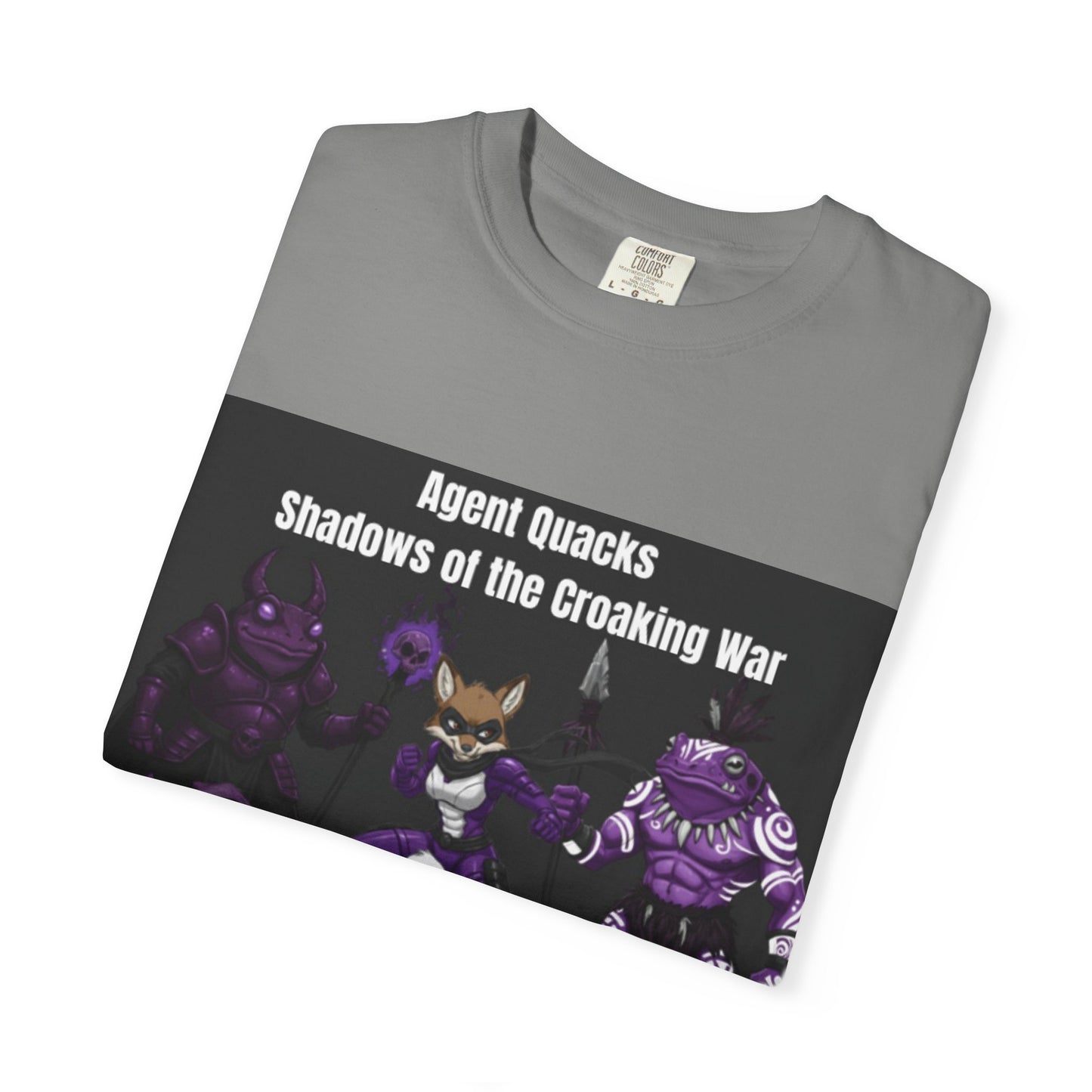 Agent Quacks – Shadows of the Croaking War | Unisex Garment-Dyed T-Shirt