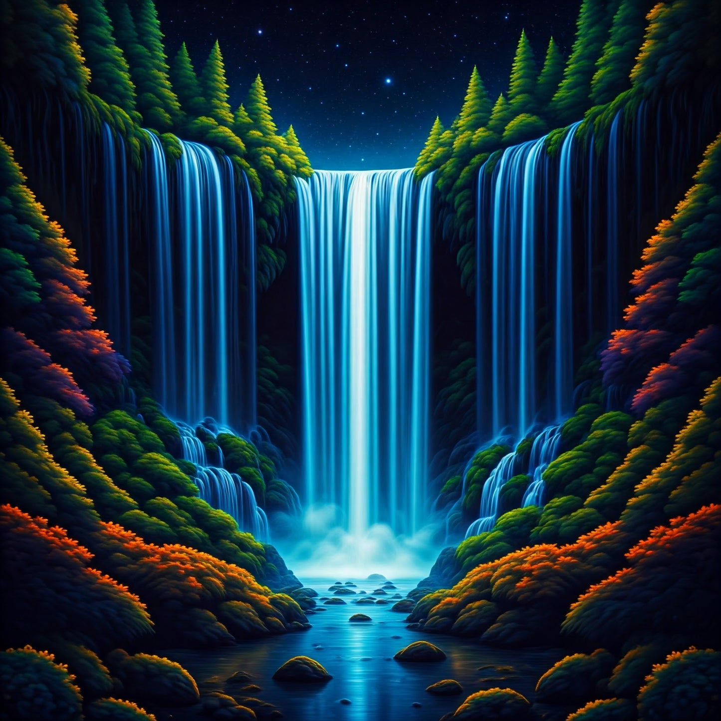 Super Cosmic Waterfalls collection of 94