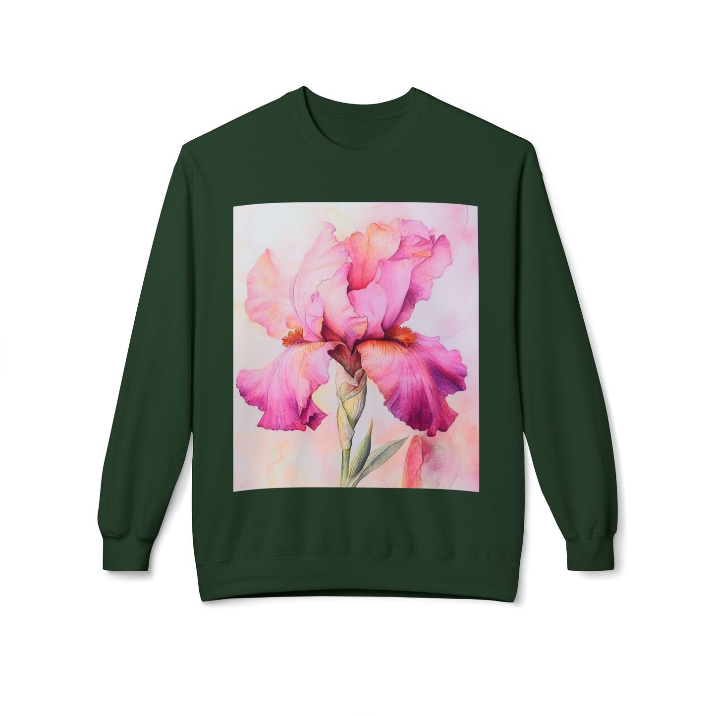 Floral Print Crewneck Sweatshirt, Cozy Sweatshirt, Spring Fashion, Gift for Her, Casual Outfit, Comfortable Fleece