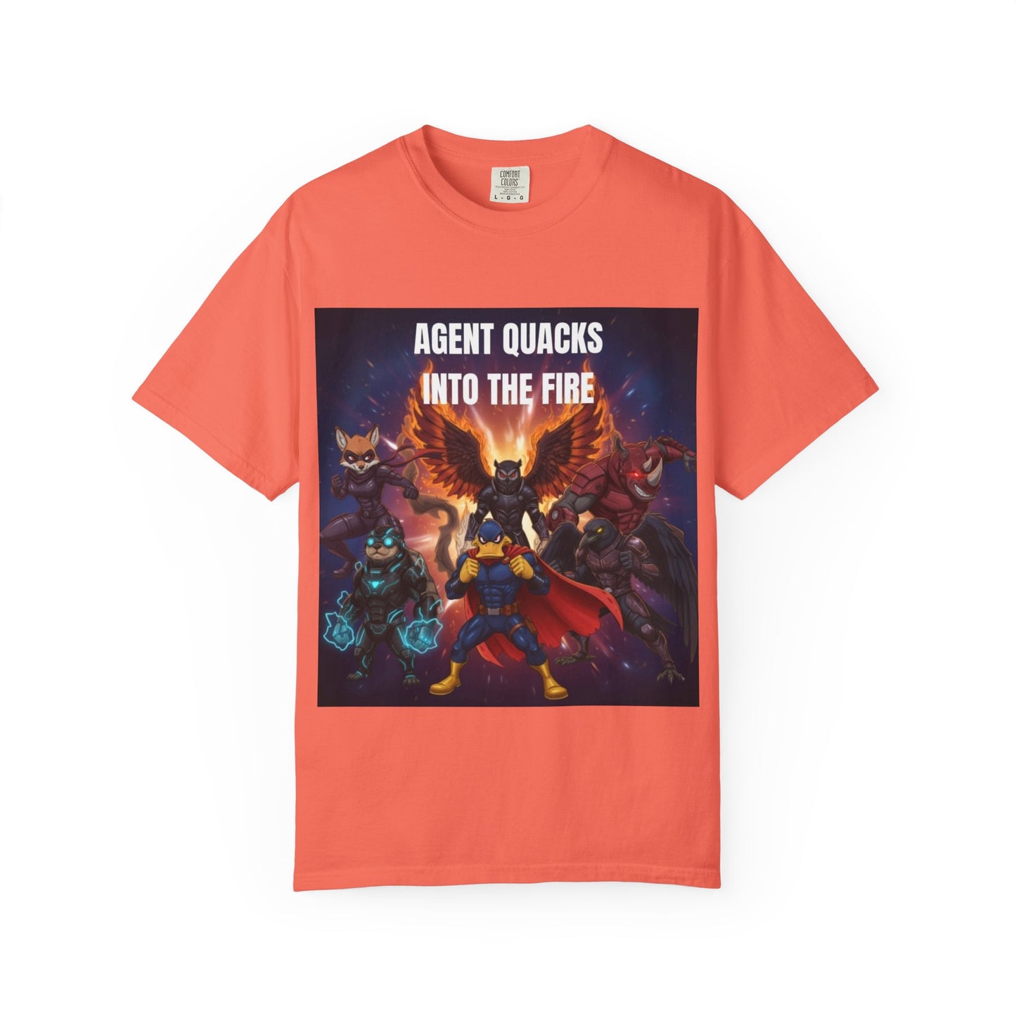 Agent Quacks – Into the Fire | Unisex Garment-Dyed T-Shirt