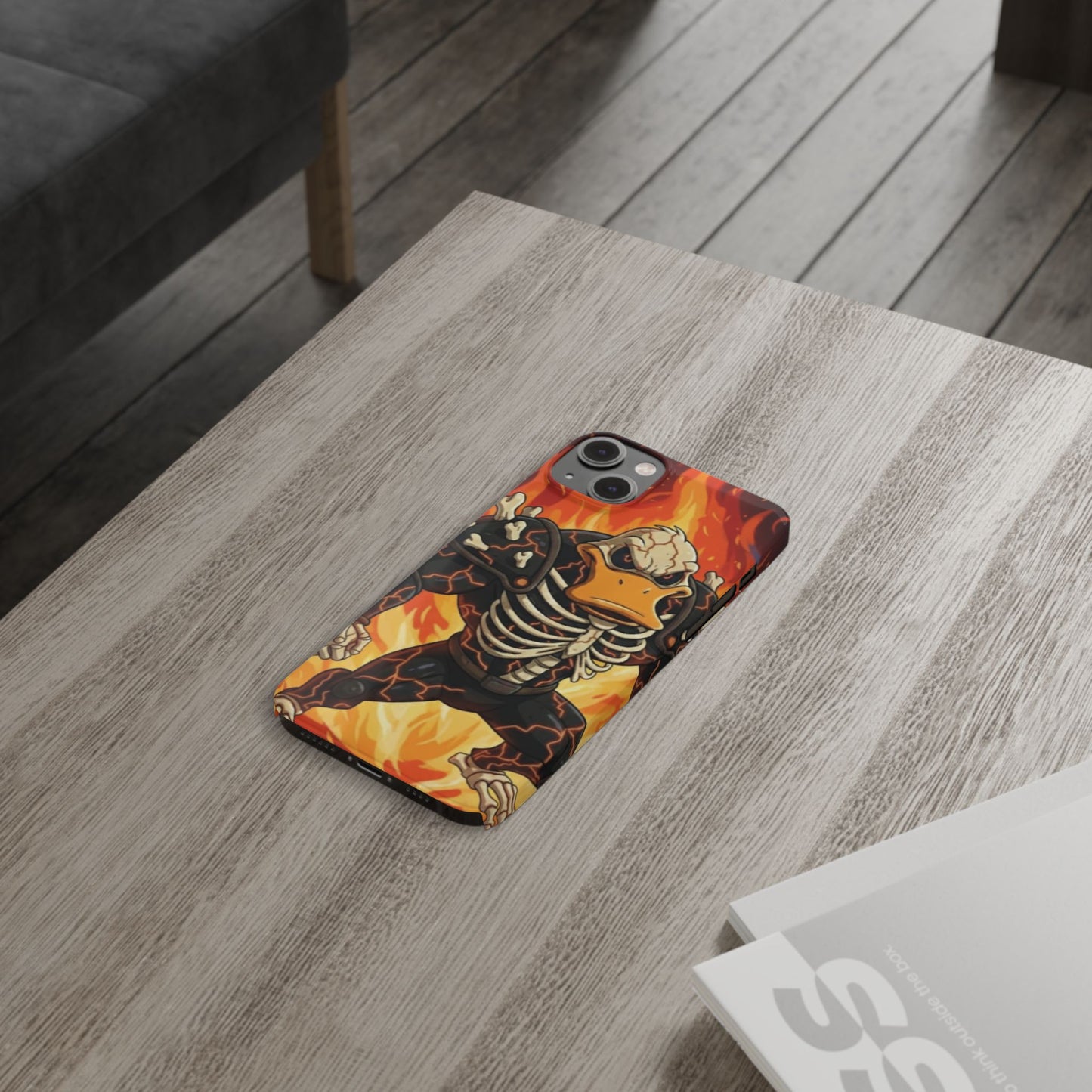 Halloween Agent Quacks Series Slim Phone Cases - Skeleton Quacks Design