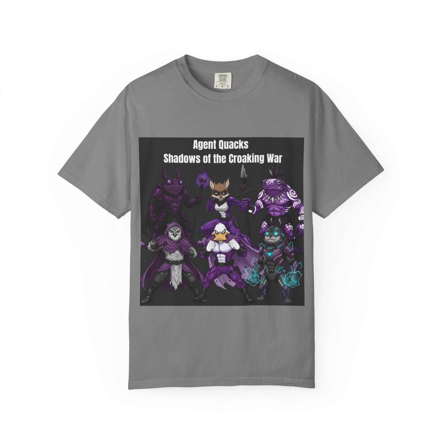 Agent Quacks – Shadows of the Croaking War | Unisex Garment-Dyed T-Shirt