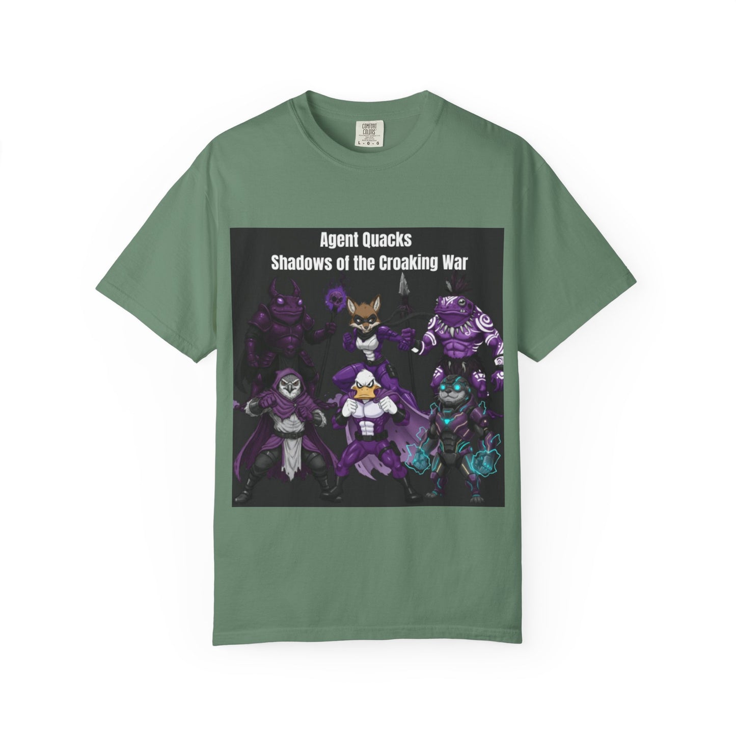 Agent Quacks – Shadows of the Croaking War | Unisex Garment-Dyed T-Shirt