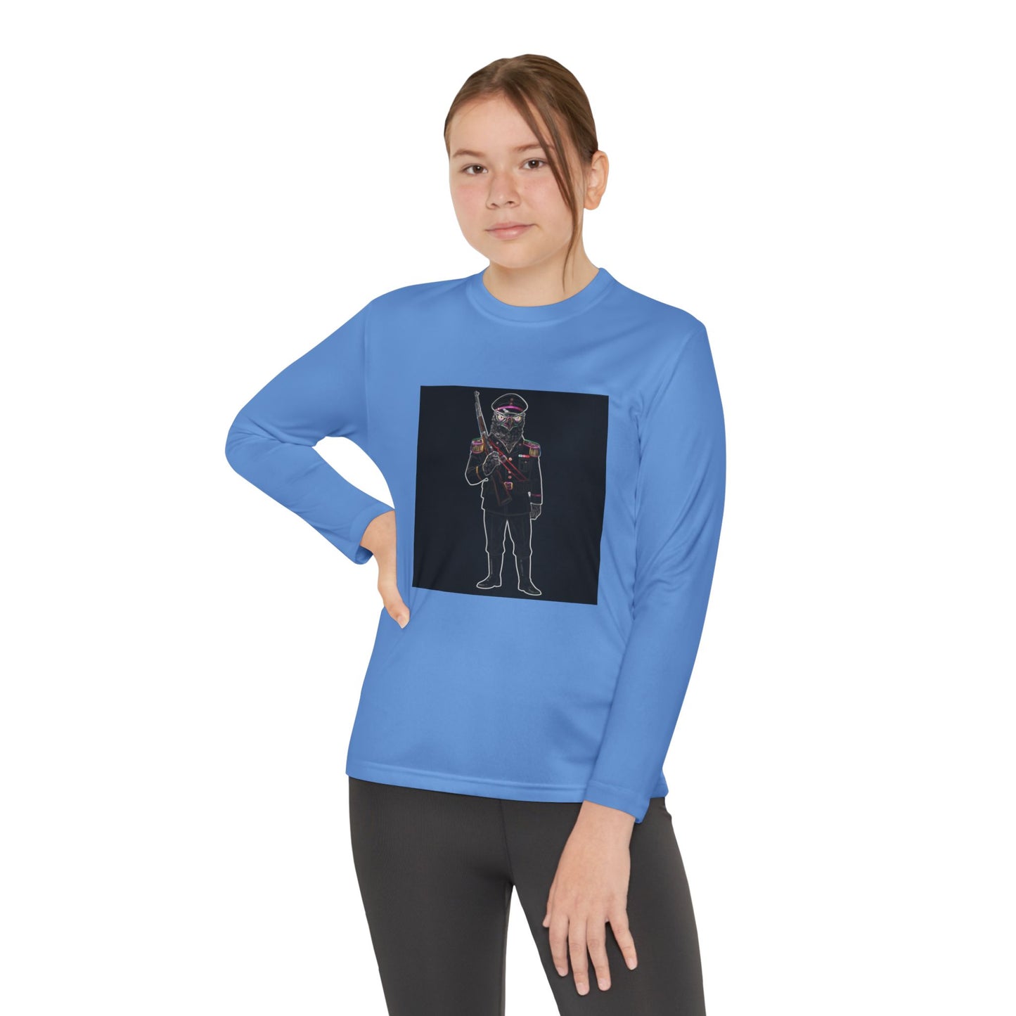 Agent Quacks Series Youth Long Sleeve Competitor Tee - General Talon Design
