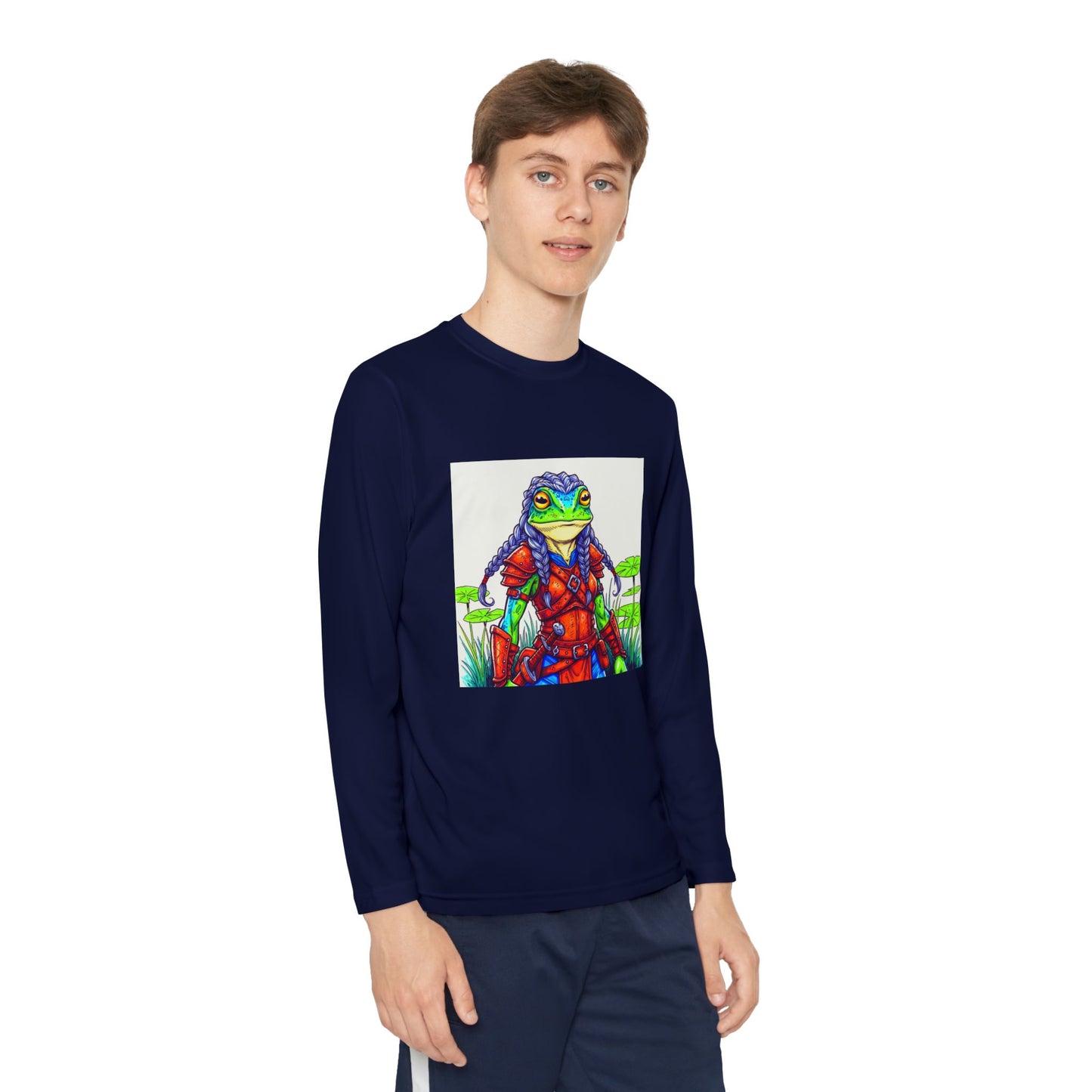 Agent Quacks Series Youth Long Sleeve Competitor Tee - Sarella Design