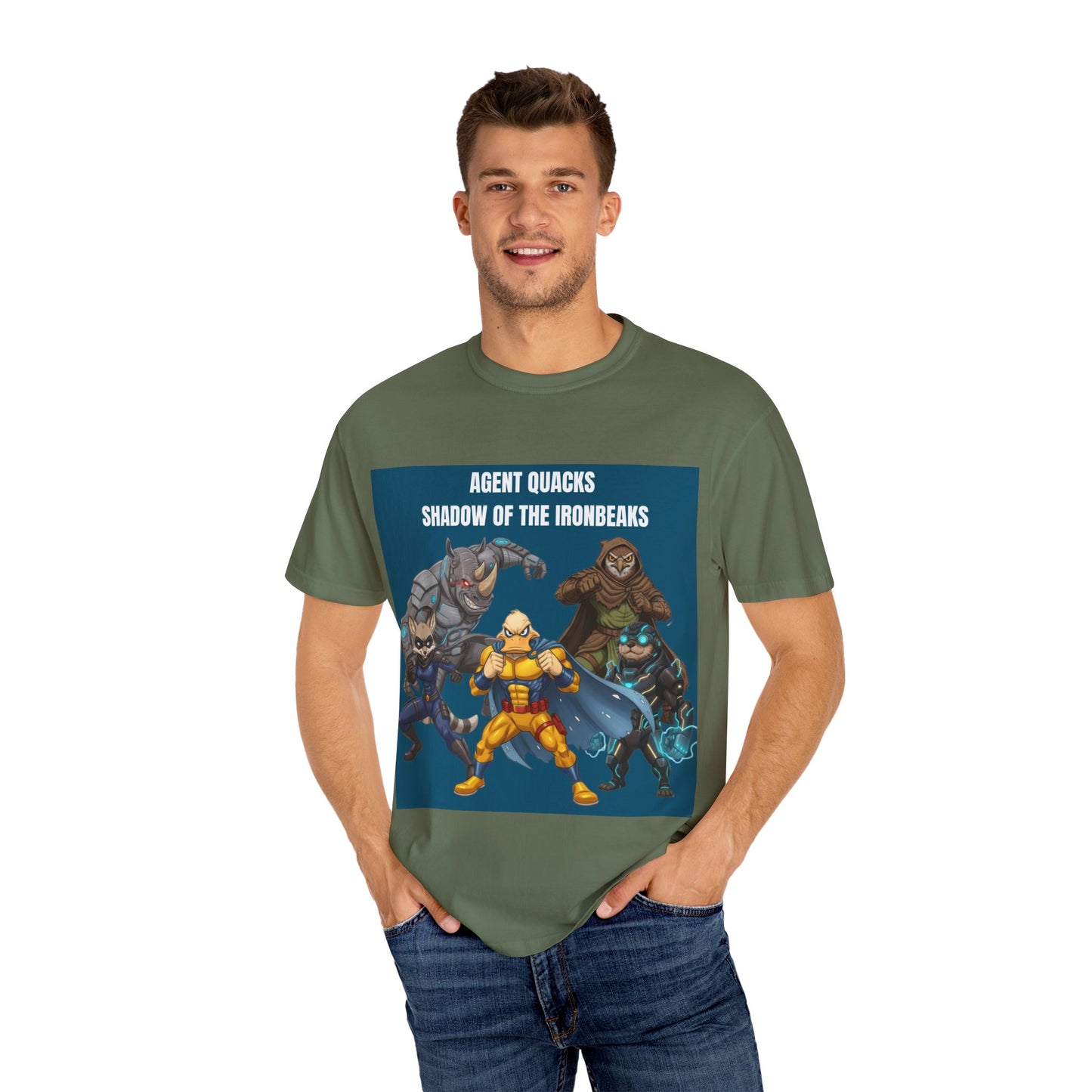Agent Quacks – Shadow of the Iron Beaks | Unisex Garment-Dyed T-Shirt