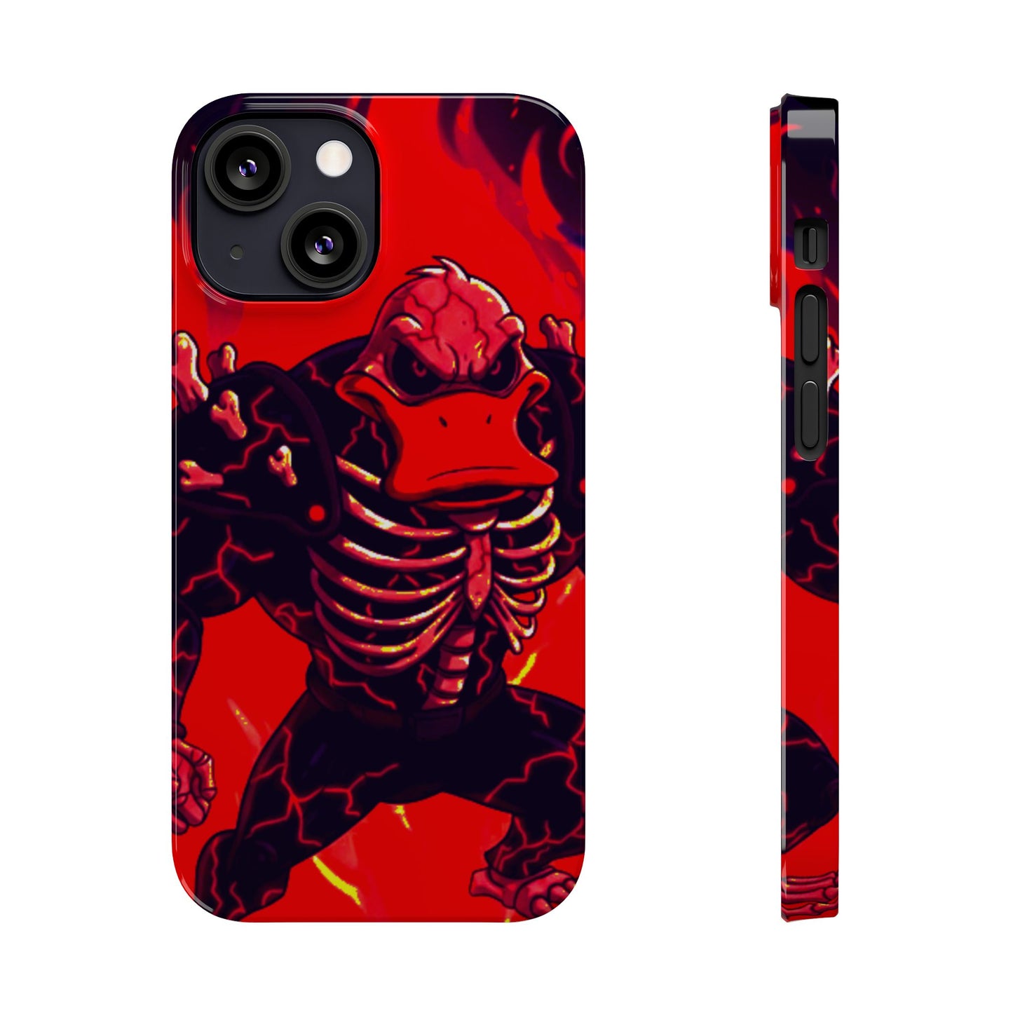 Halloween Agent Quacks Series Slim Phone Cases - Skeleton Quacks Design