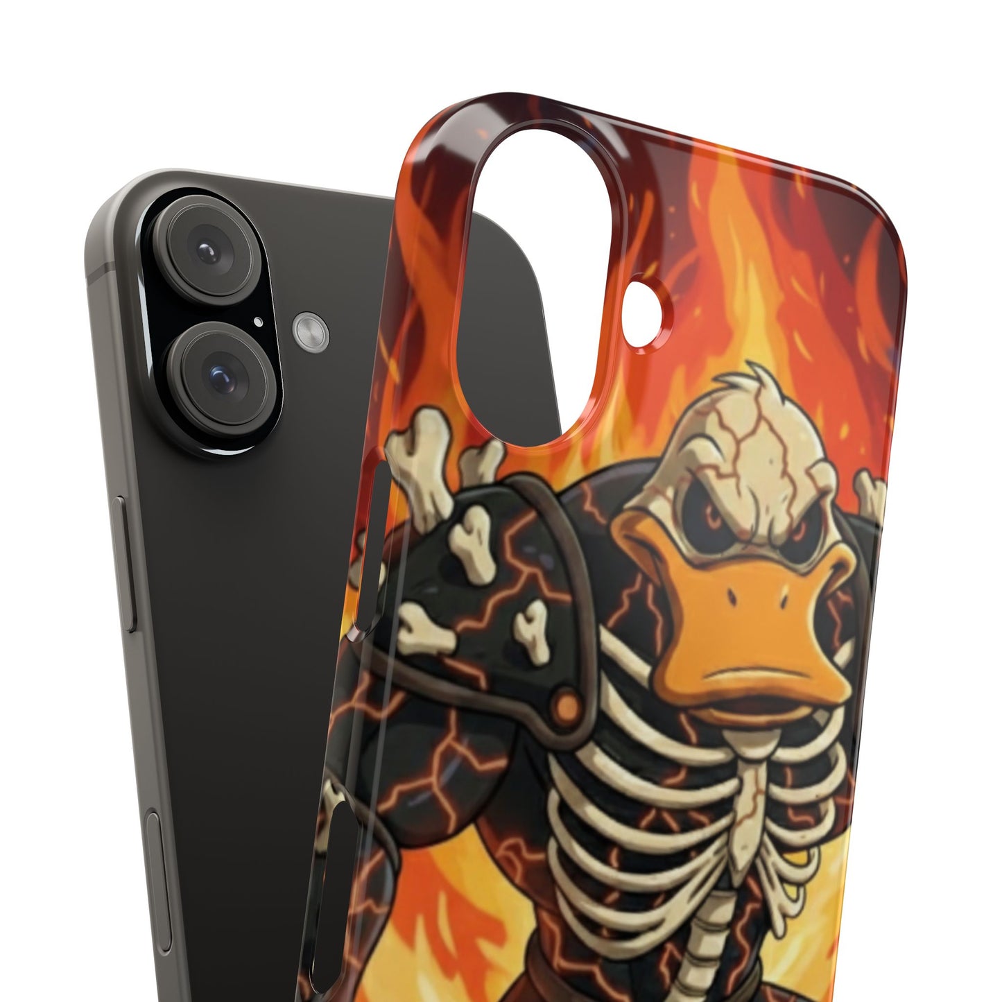 Halloween Agent Quacks Series Slim Phone Cases - Skeleton Quacks Design