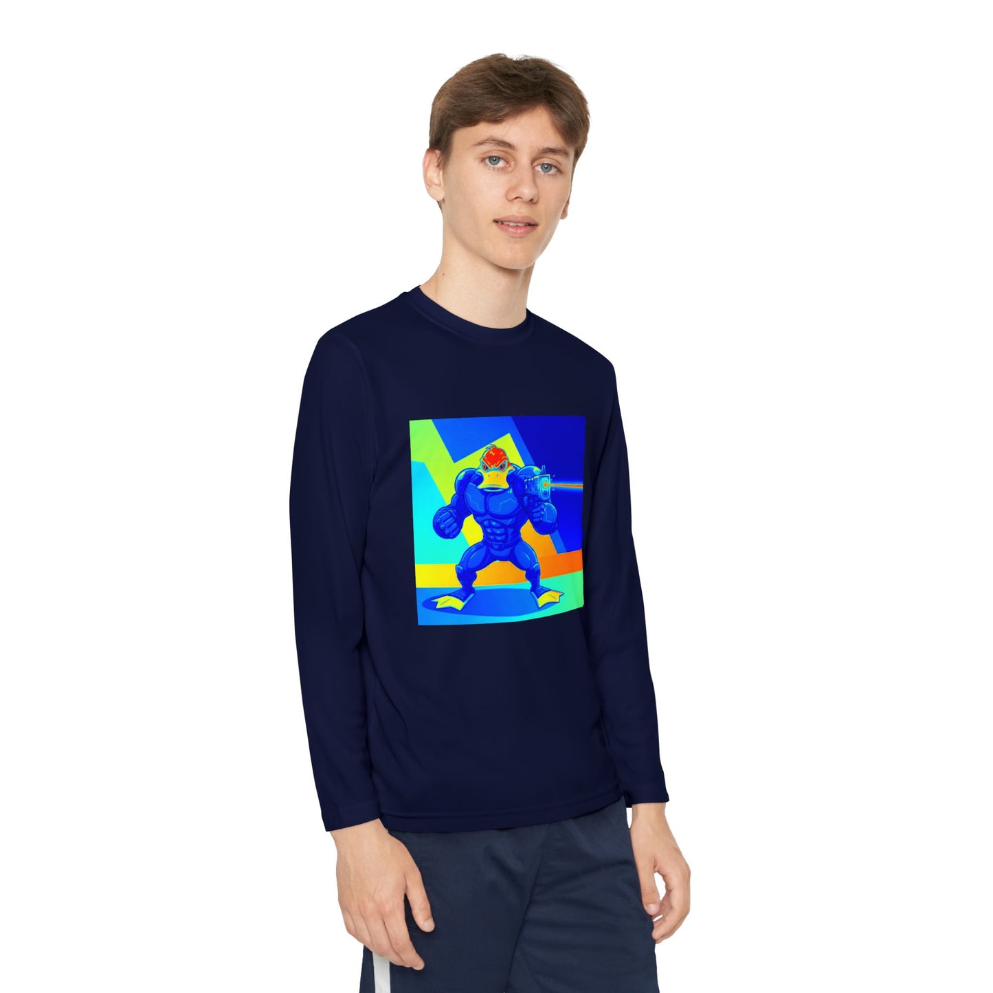 Agent Quacks Series Youth Long Sleeve Competitor Tee - Quacks Design